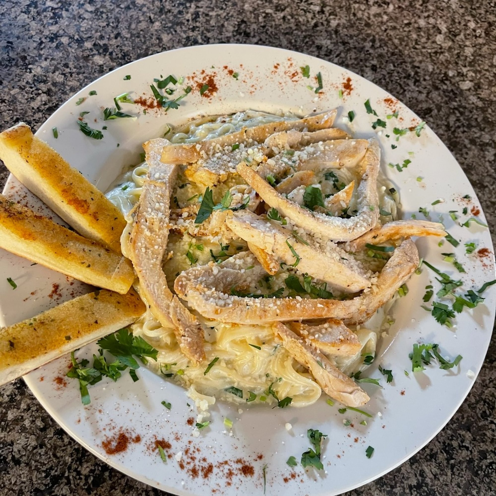 Mexican Style Chicken Alfredo Pasta