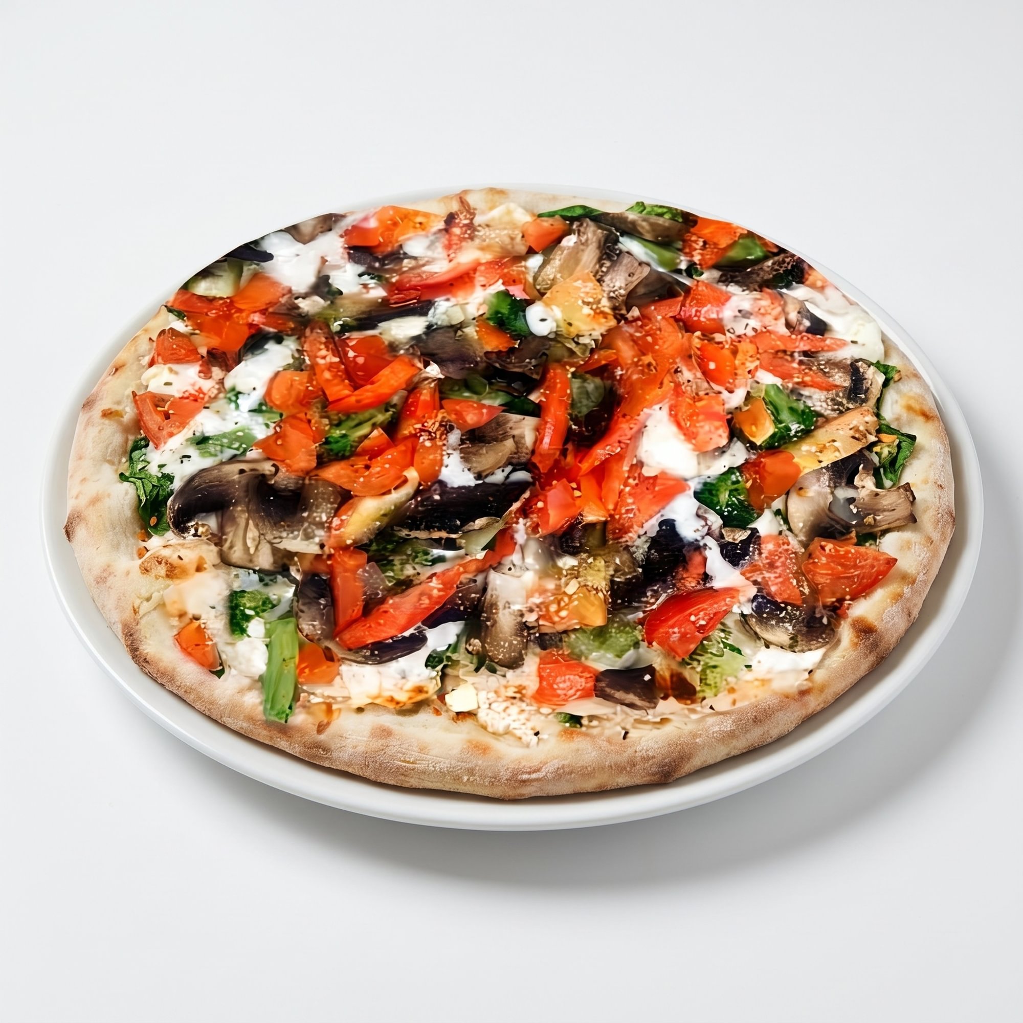 White Veggie Pizza