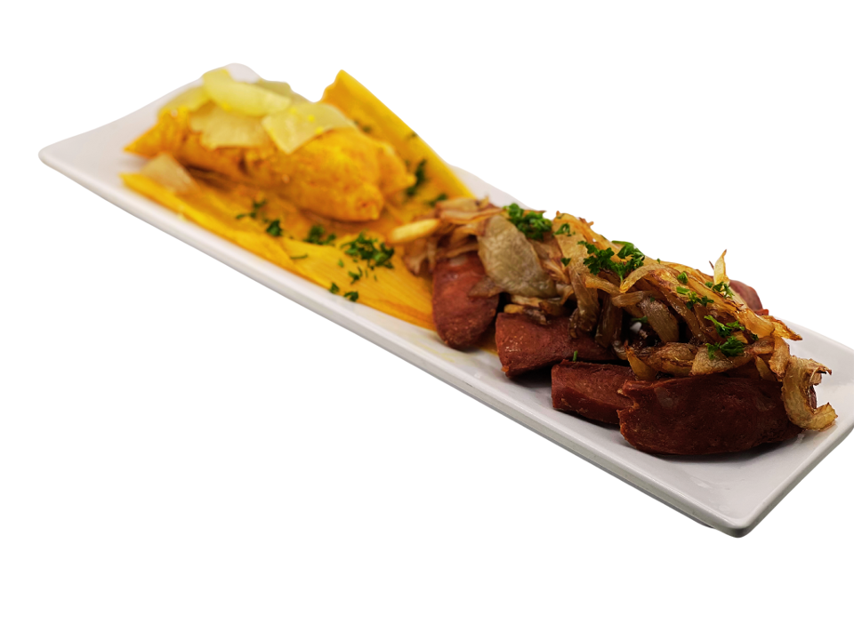 Cuban Tamal With Spanish Sausage Appetizer