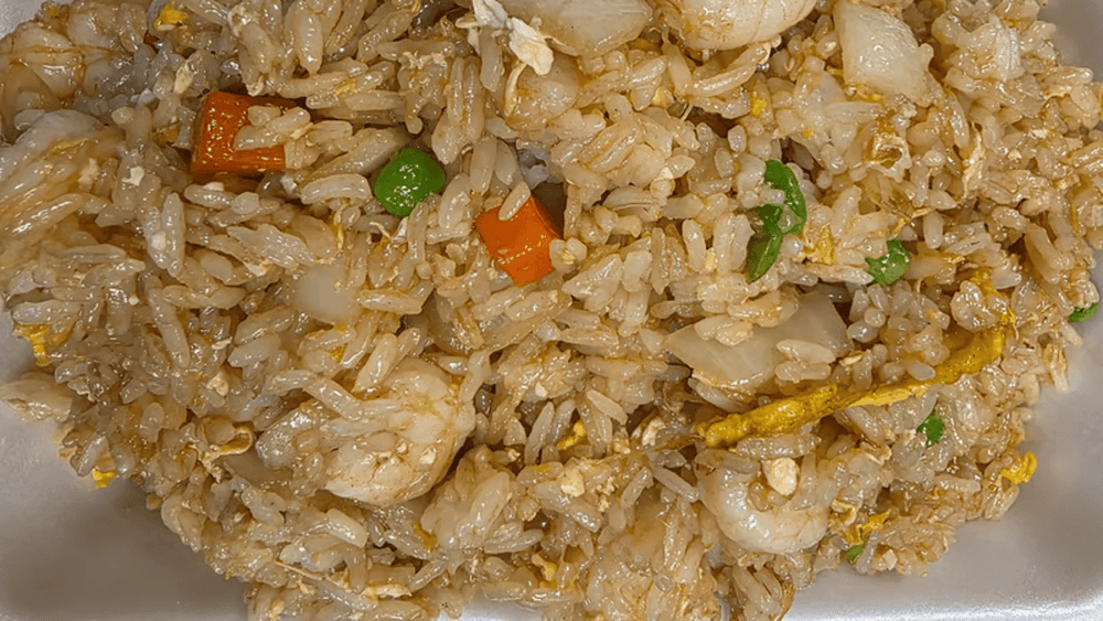 R7. Egg, Onions, Peas and Carrots Fried Rice