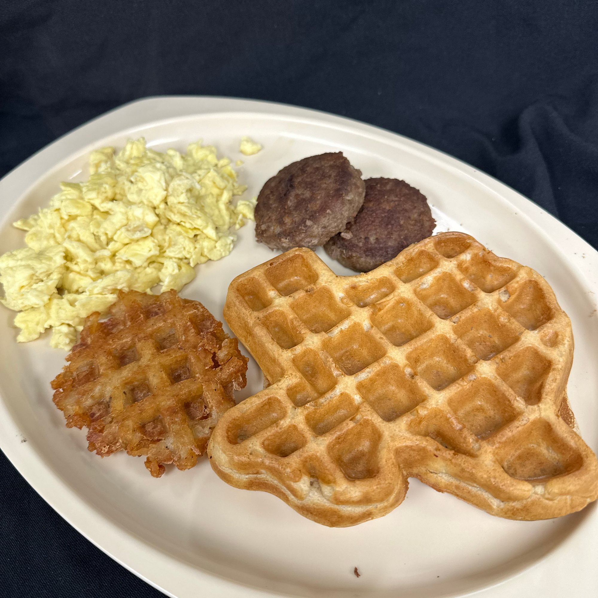 Waffle Breakfast Plate