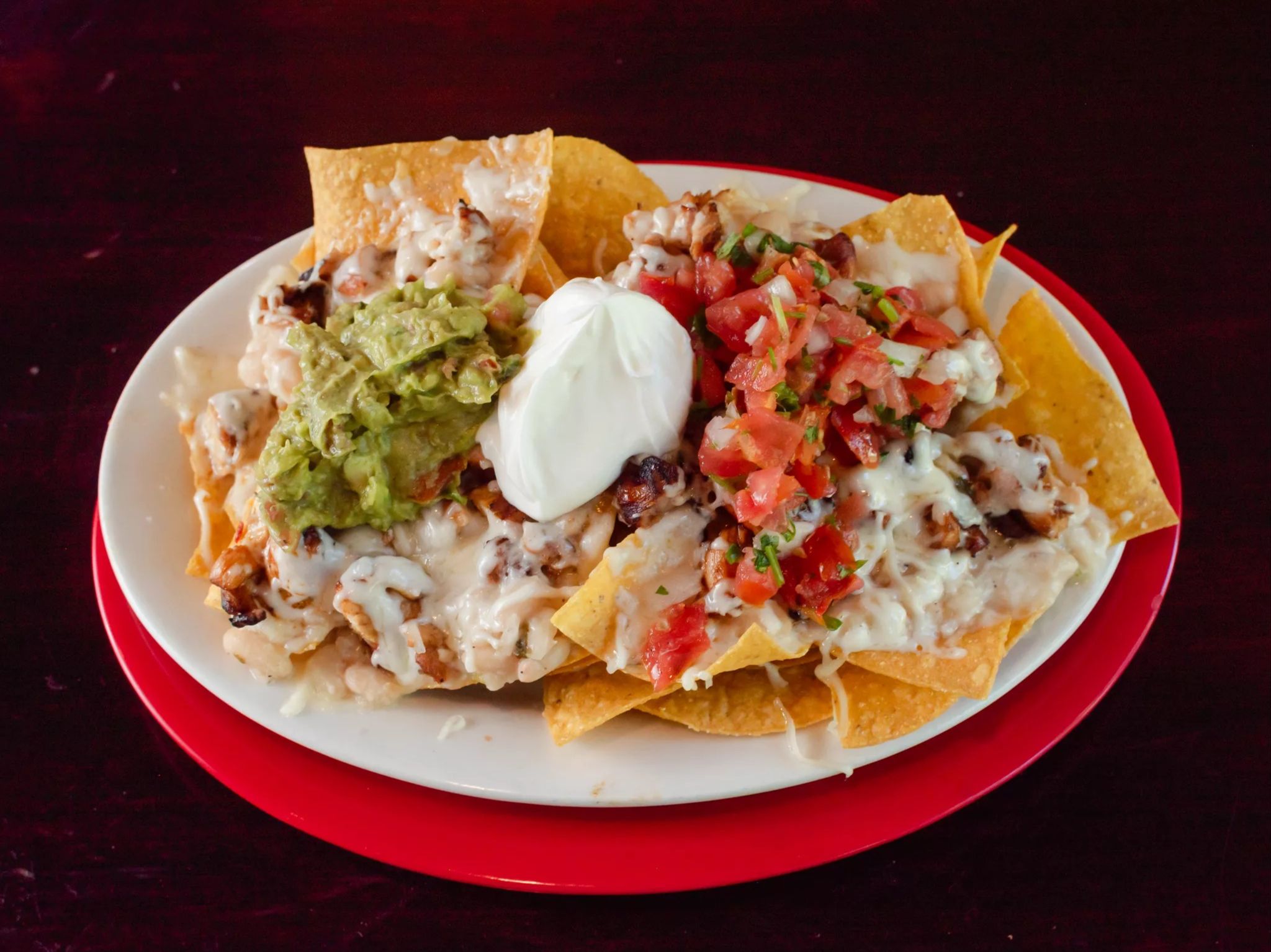 Melted Jack Cheese Nachos