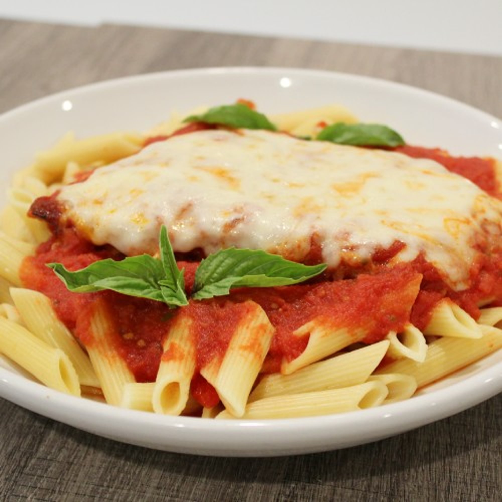 Chicken Parmigiana with Penne