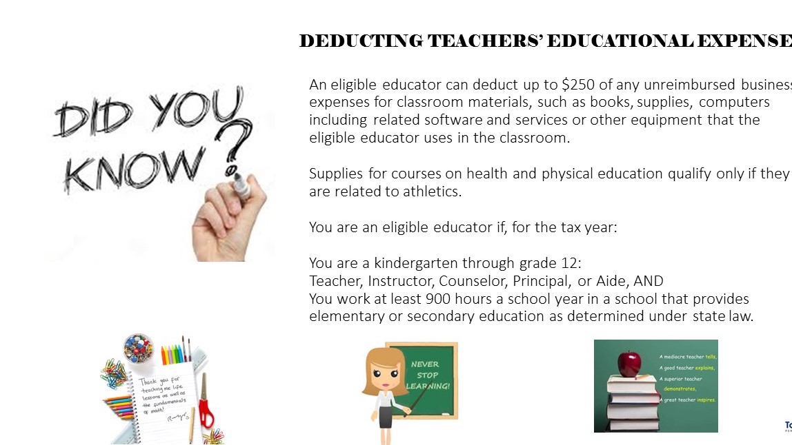 Teacher Deduction