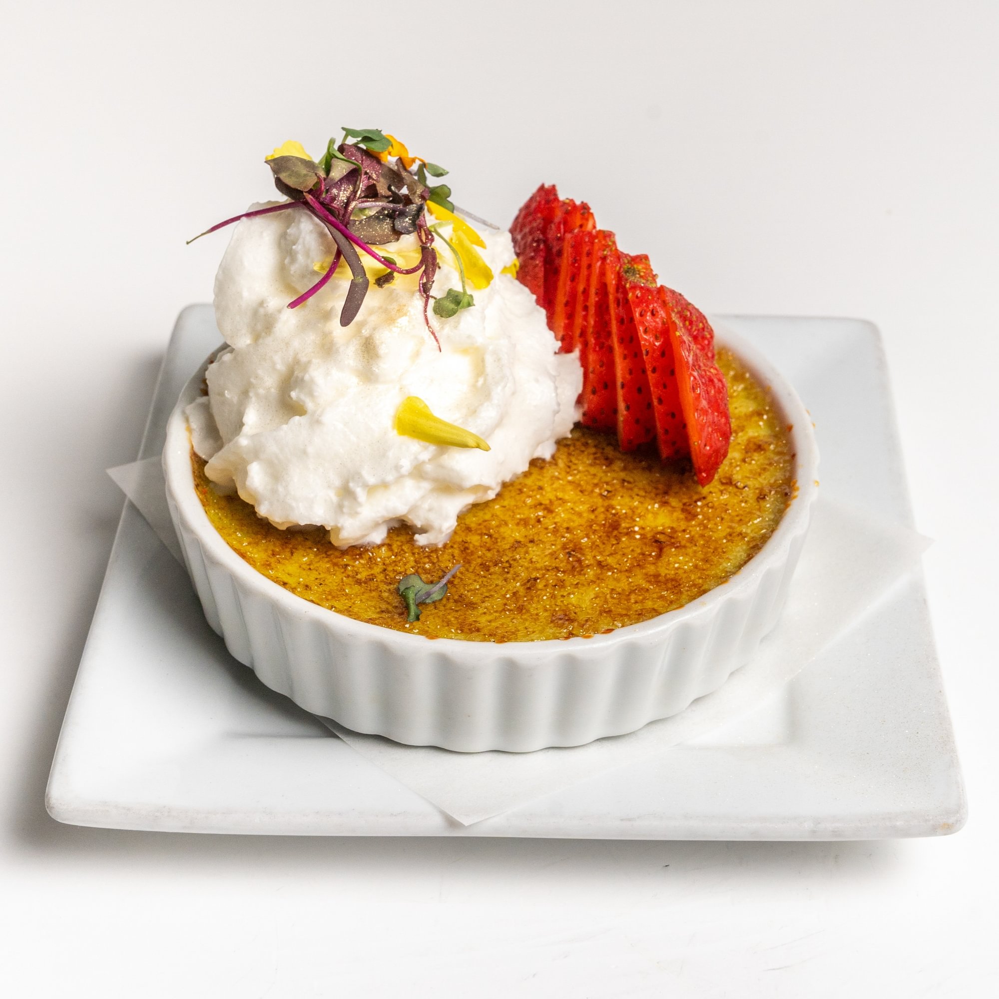 Pandan Leaf Creme Brulee