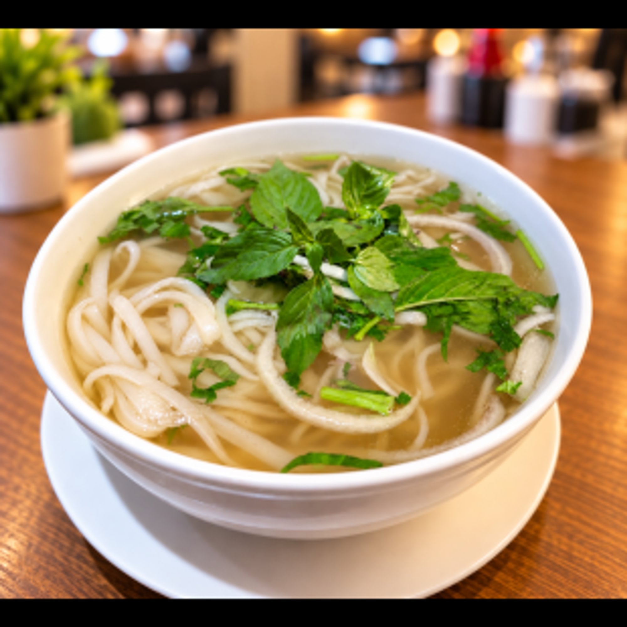 Plain Rice Noodle Soup – Phở Không