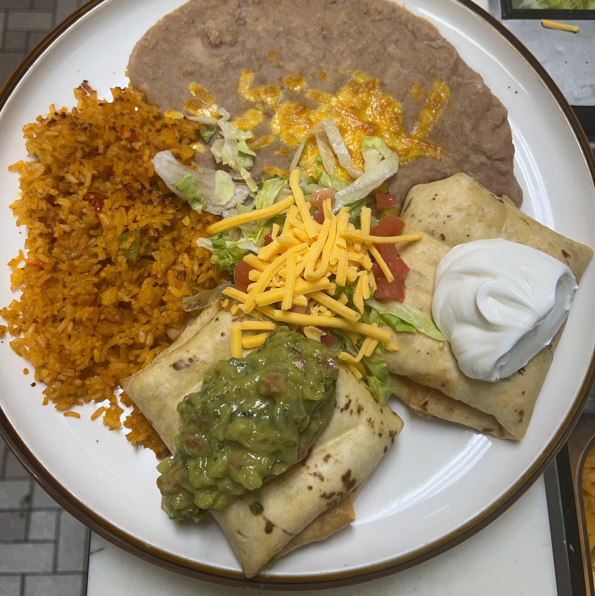 #45 Two chimichangas