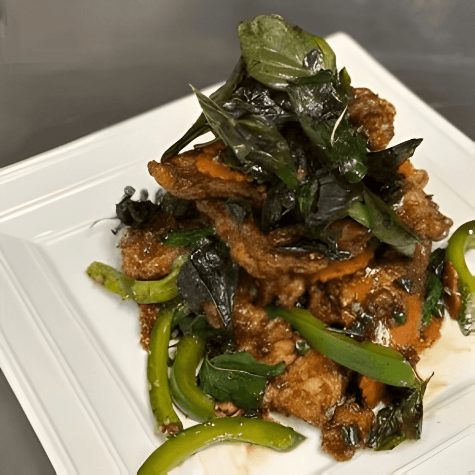 Spicy Crispy Chicken Basil