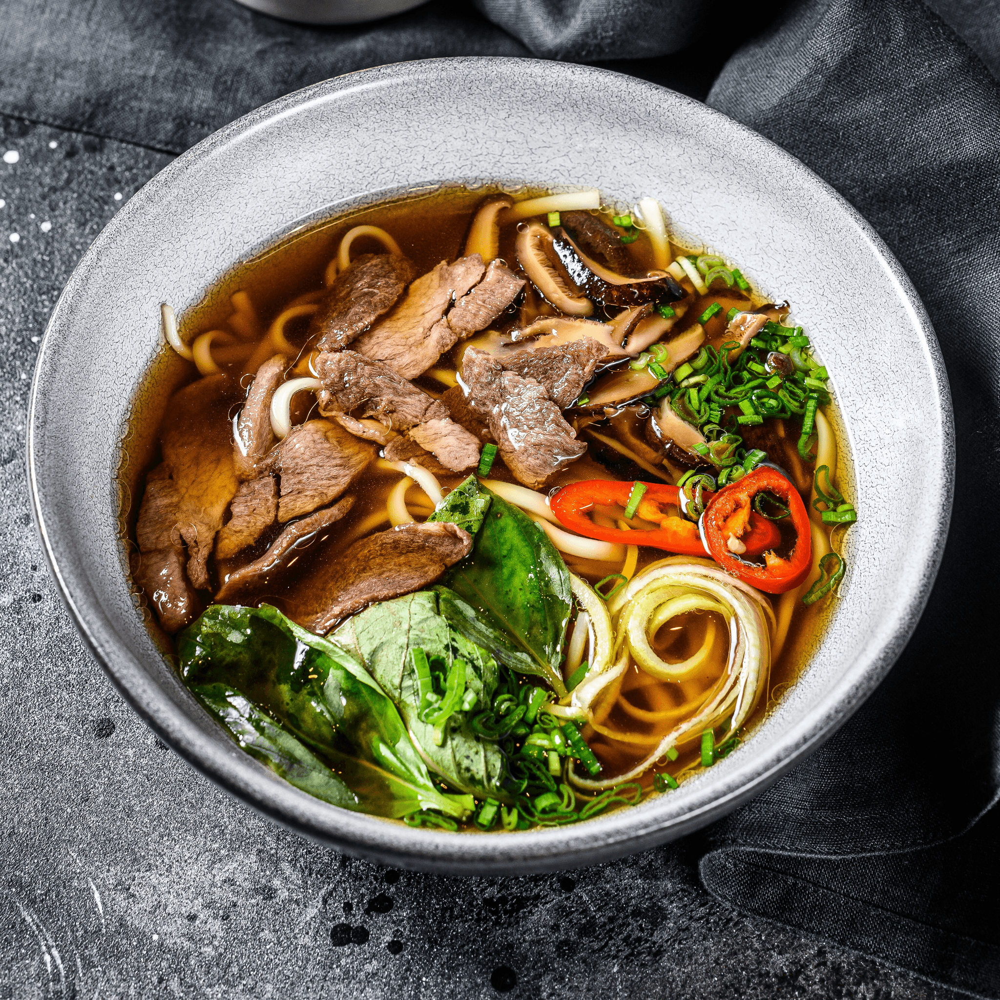 Spicy Shredded Beef Noodle Soup