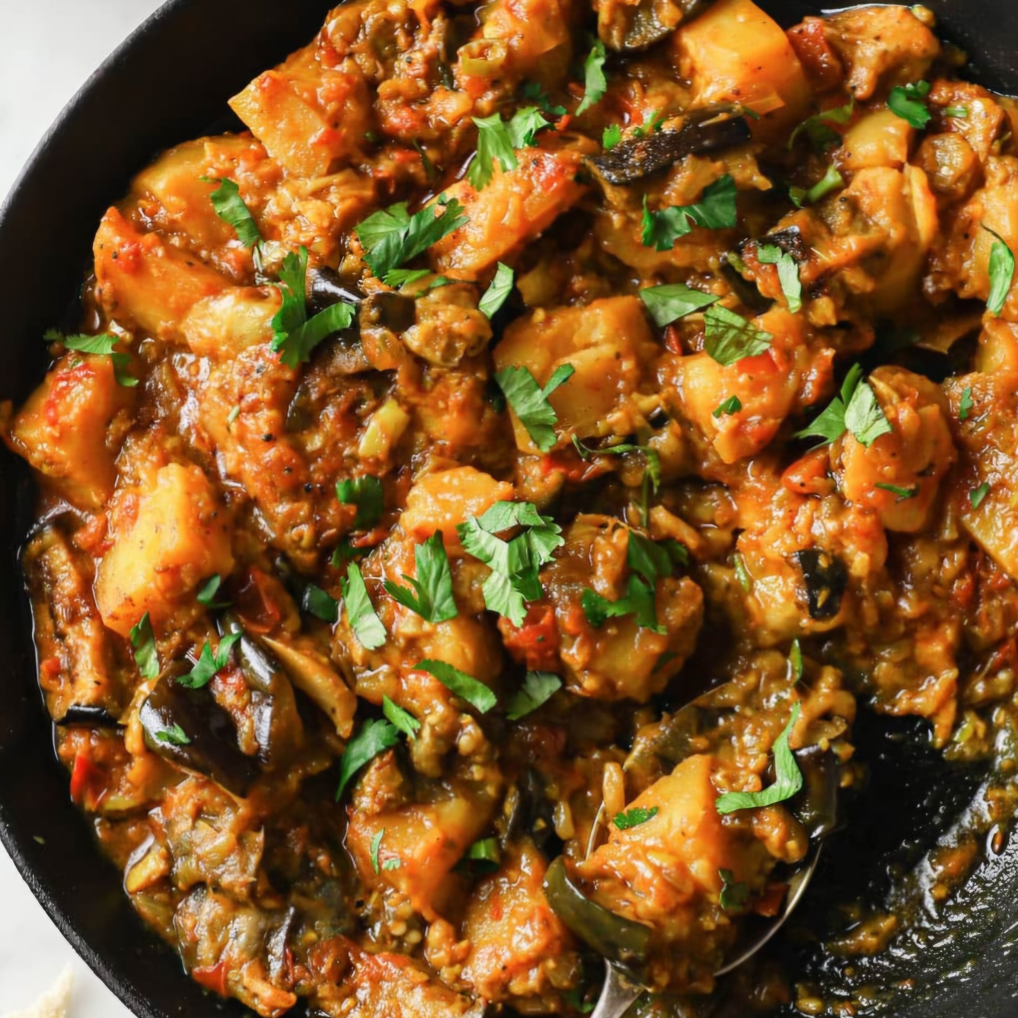 Aloo Baigun (Potato+Eggplant)