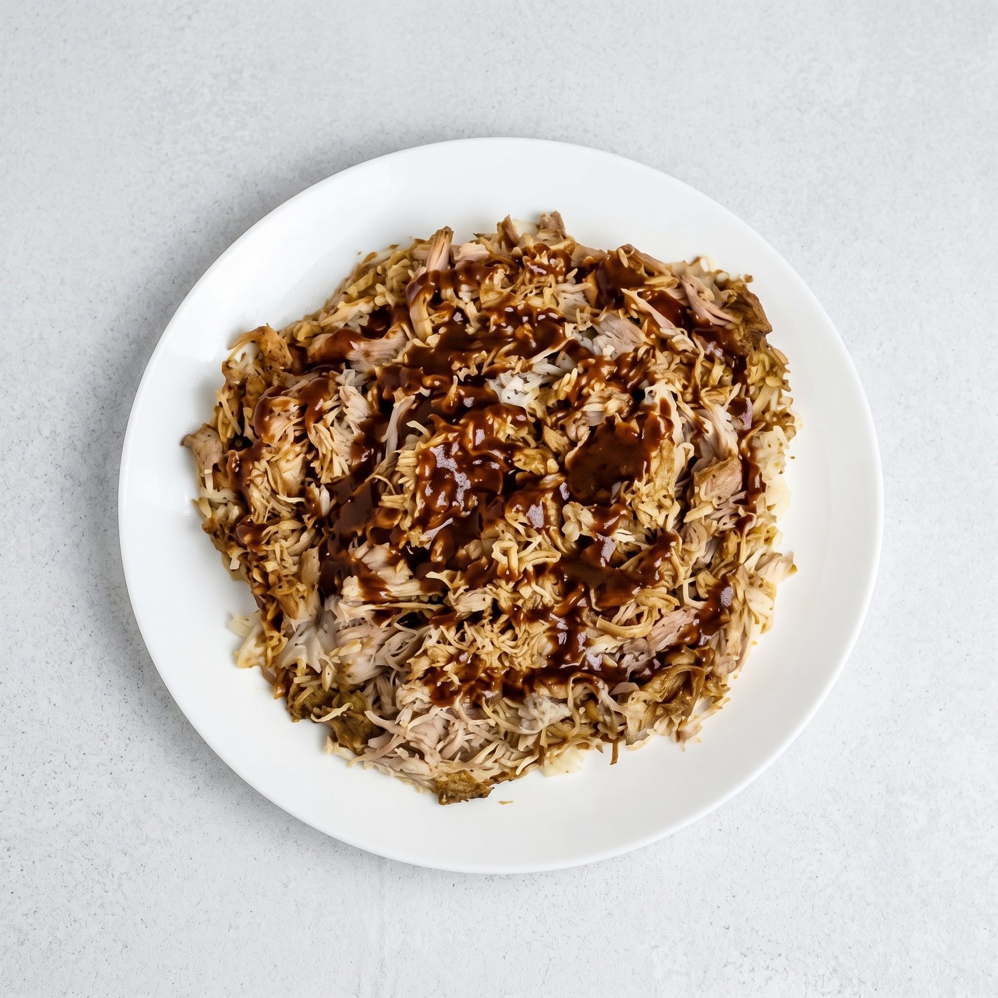 Pulled Chicken Over Rice Bowl