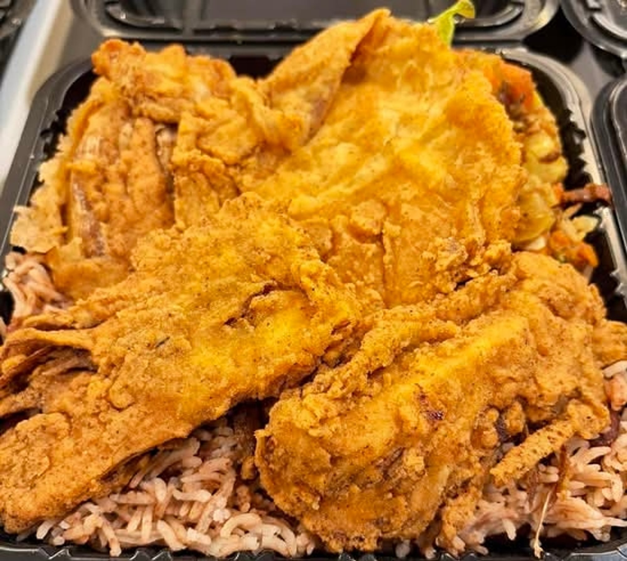 Vegan Fried Fish platter