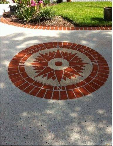Gorgeous concrete overlay done by NM Construction Group in Meadows Brook, AL.