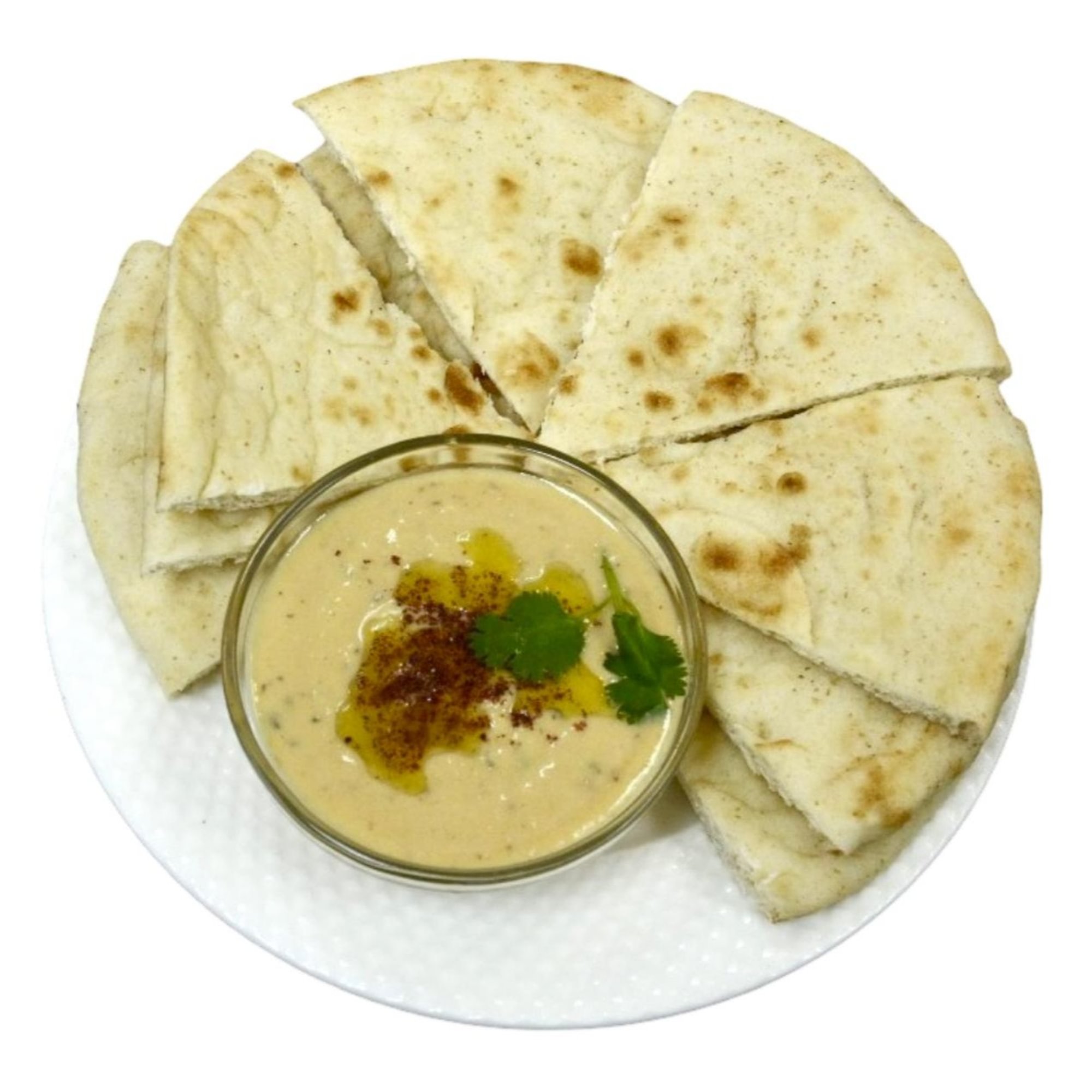 Garlic Pita and Hummus