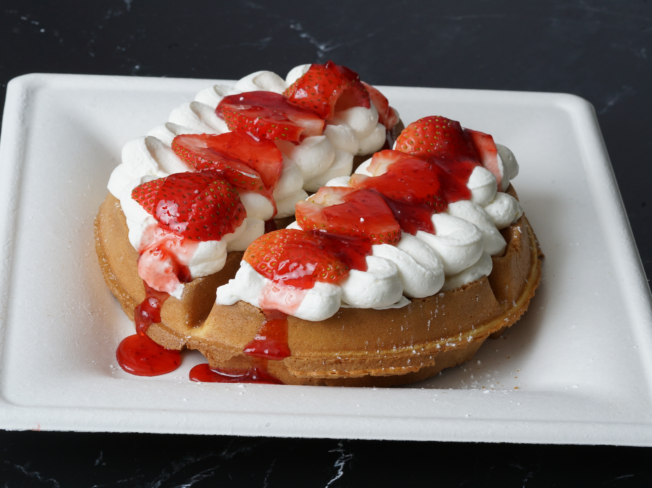 Strawberry Cheese Waffle