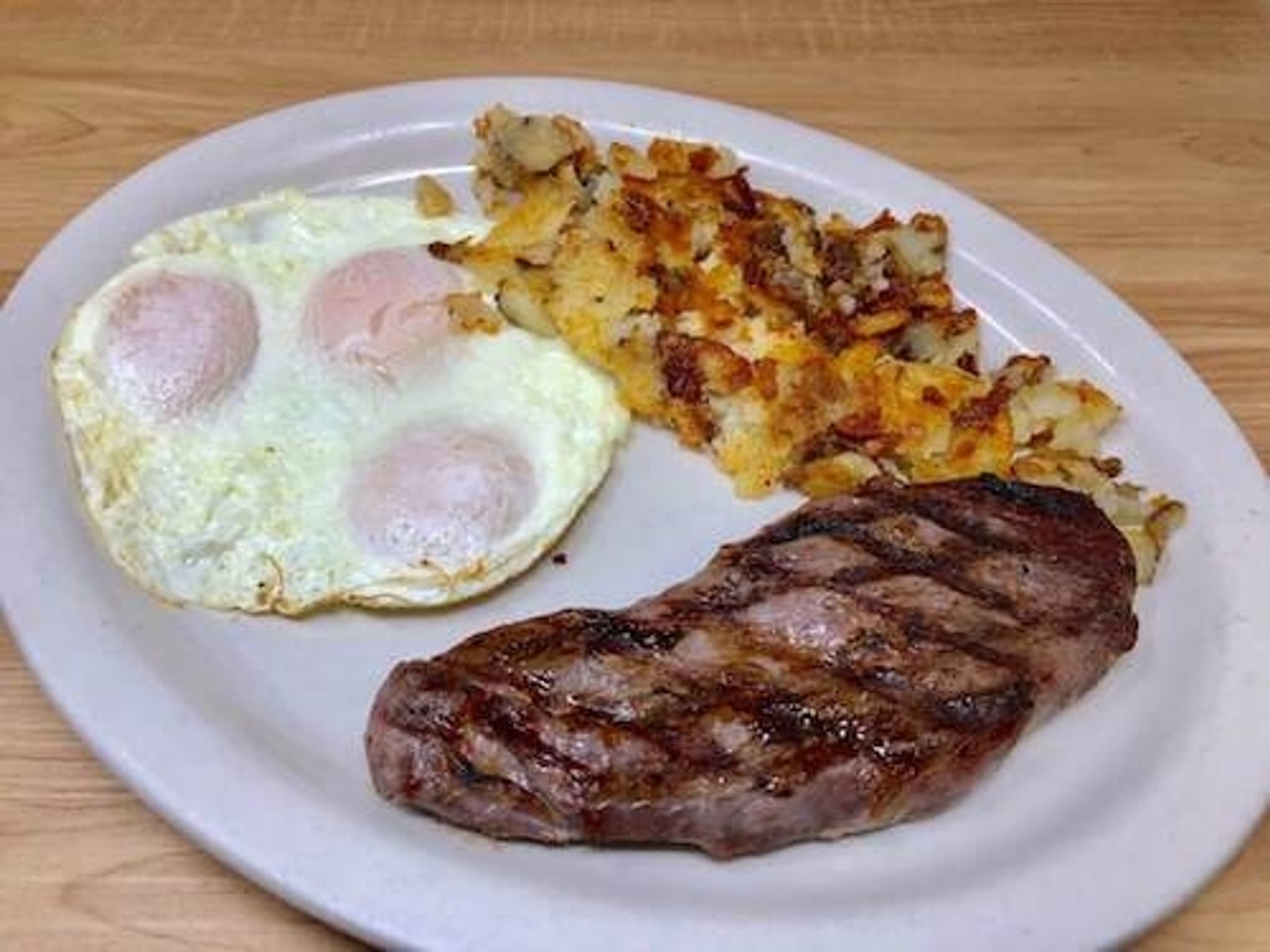 Sirloin Steak and Eggs
