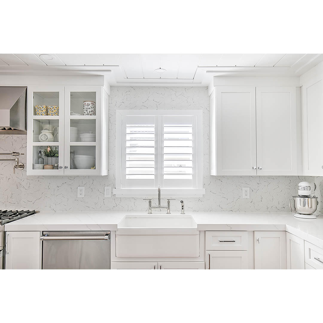 This kitchen is anything but vanilla! You use this hardworking space every day, so it's important to employ window treatments that suit your style and needs for daily use. Our plantation shutters allow directed sunlight into your cooking space and give it a refined, polished look!