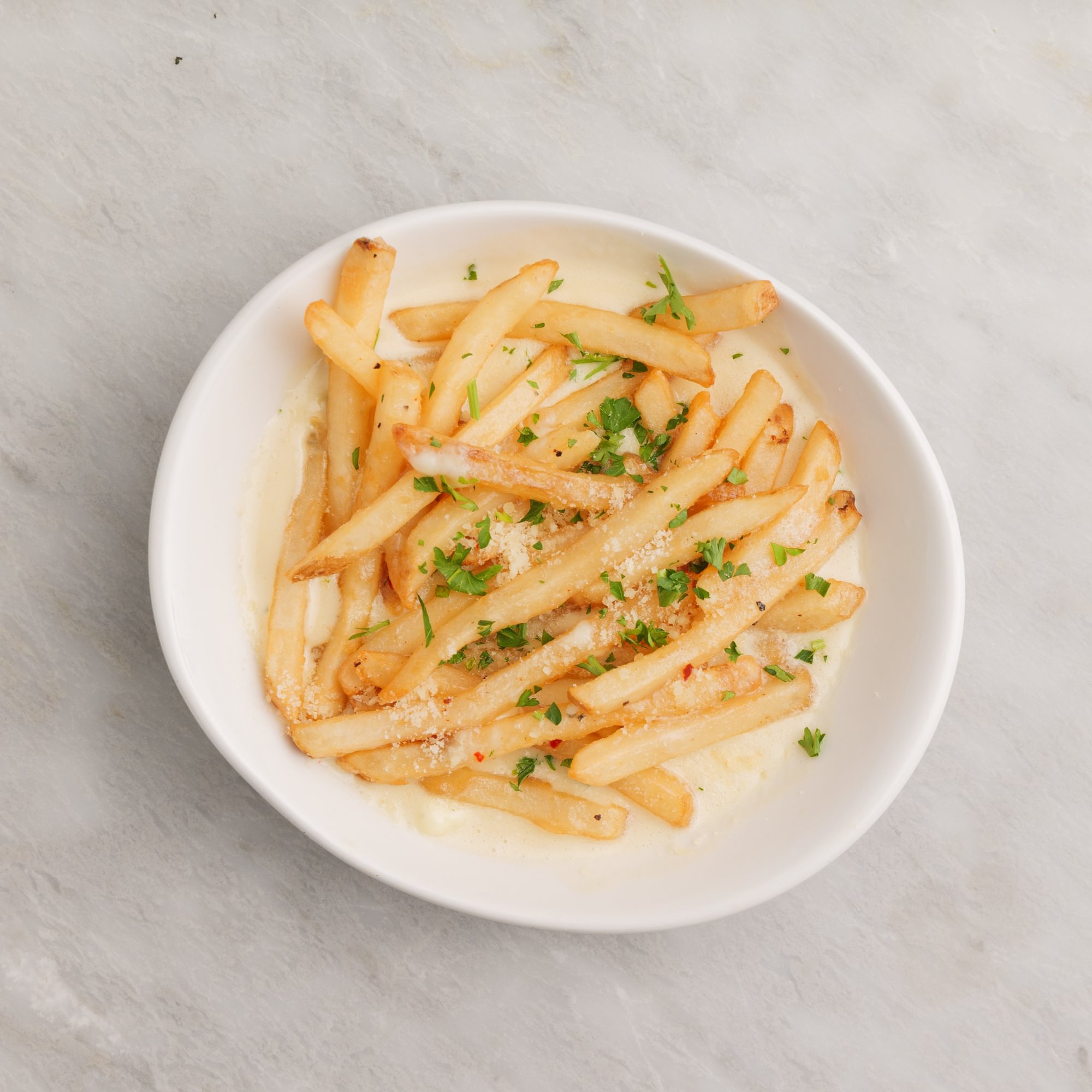 Parmesan Fries with Gorgonzola Sauce