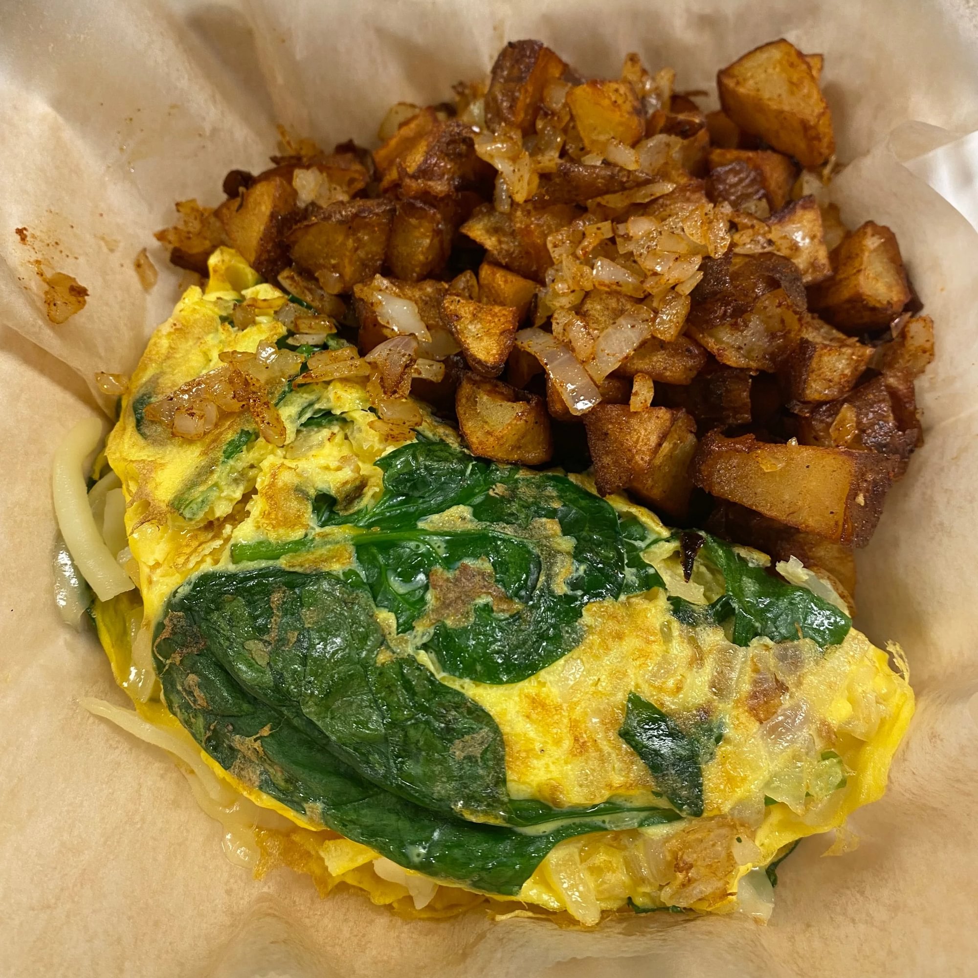 Spinach Omelette