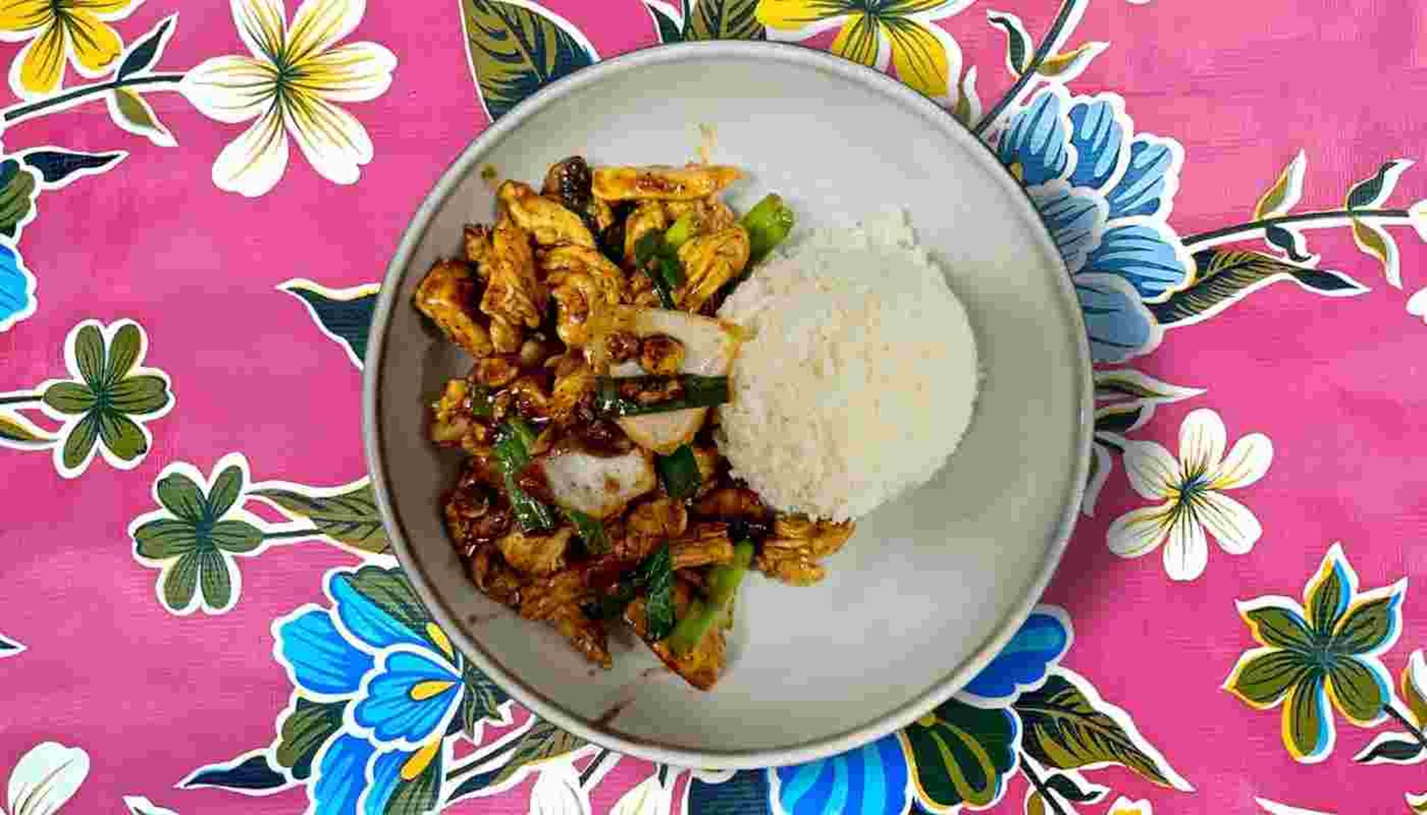 Chicken Garlic Rice Bowl