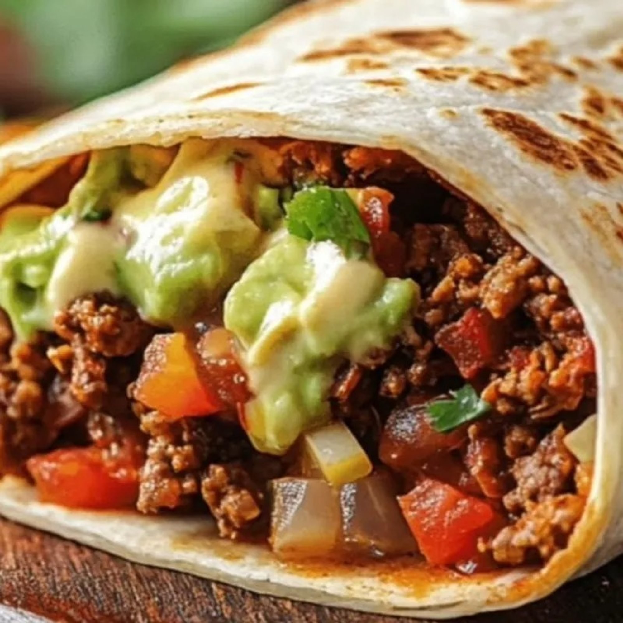 Chorizo Bean Burrito