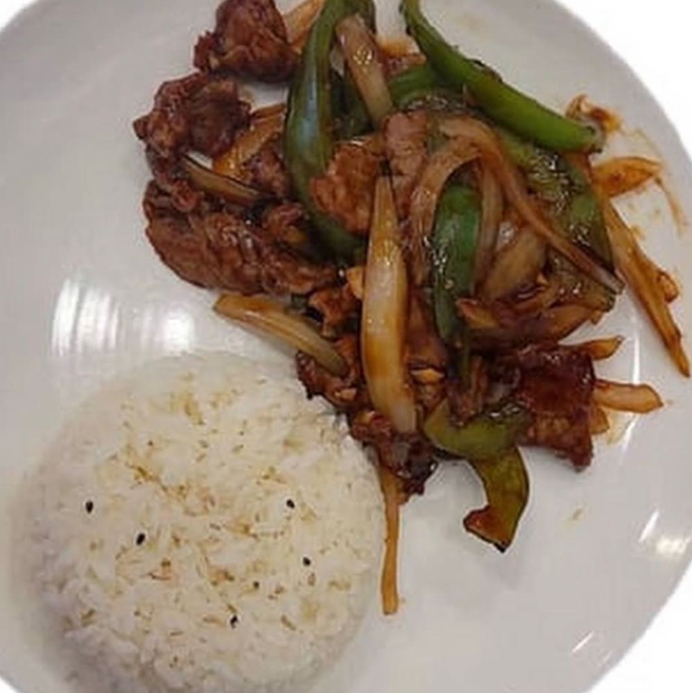 Thai Green Pepper Steak Lunch