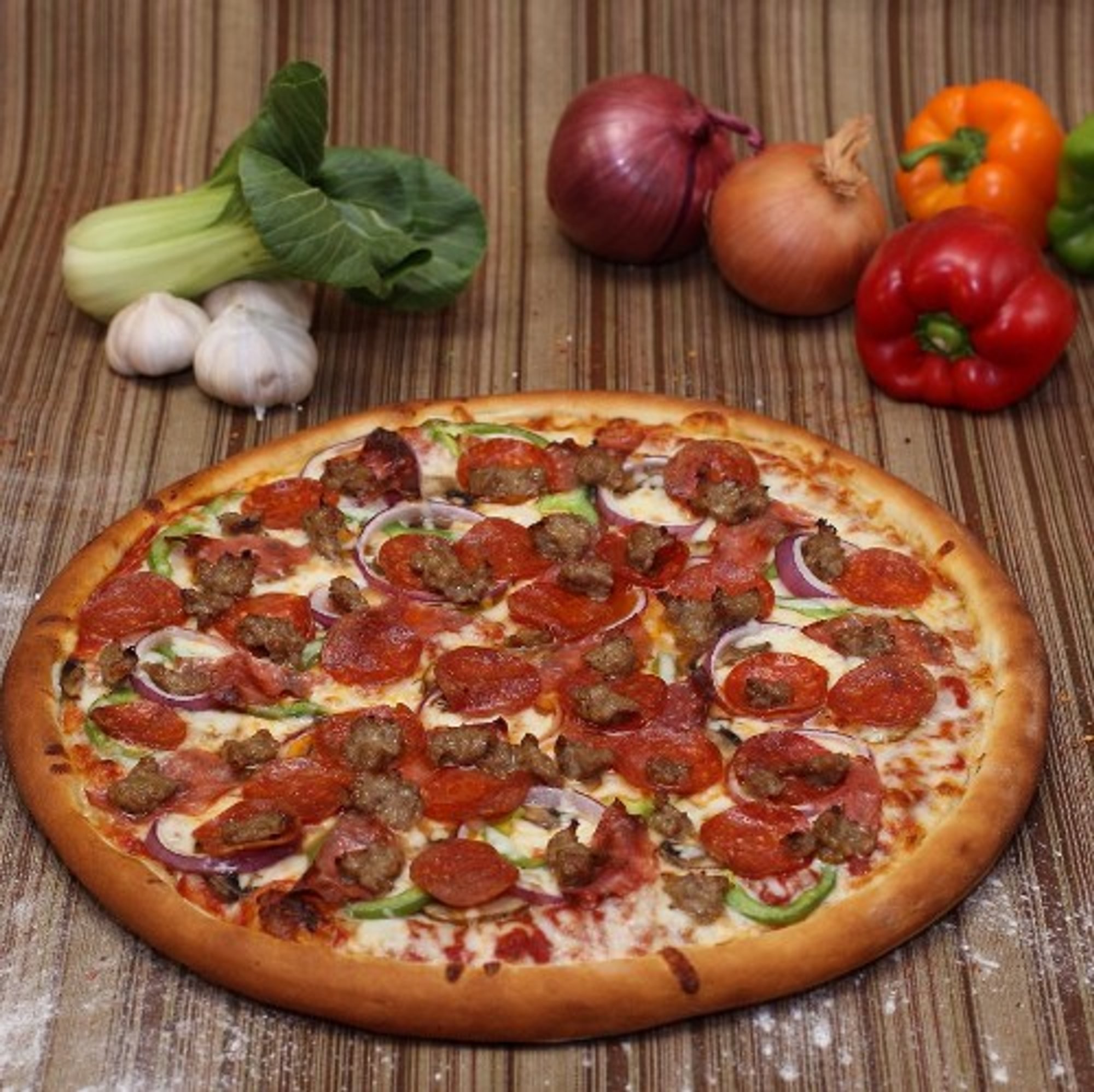 Mr. Pizza Man Special Pizza (14" Medium)