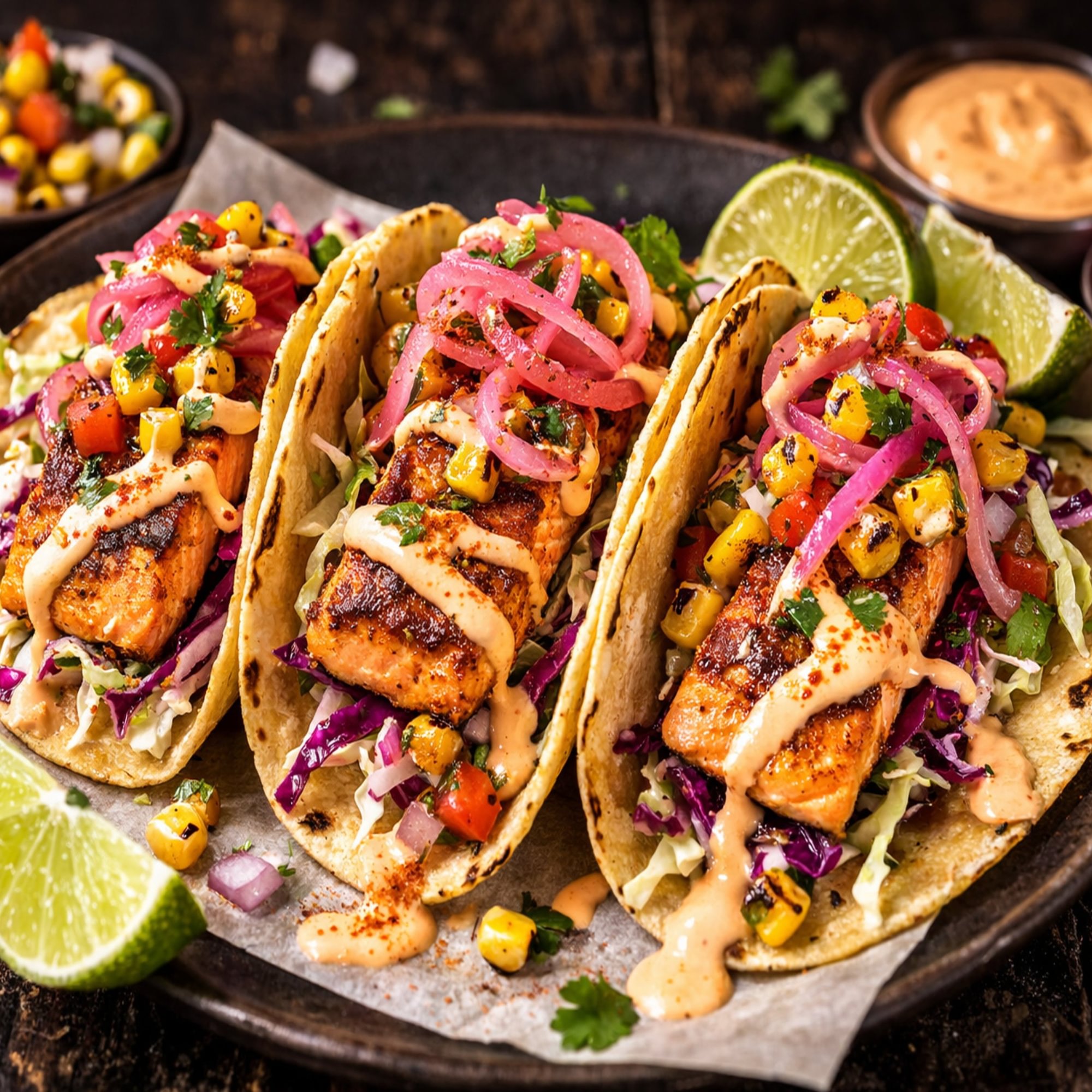 Salmon Tacos