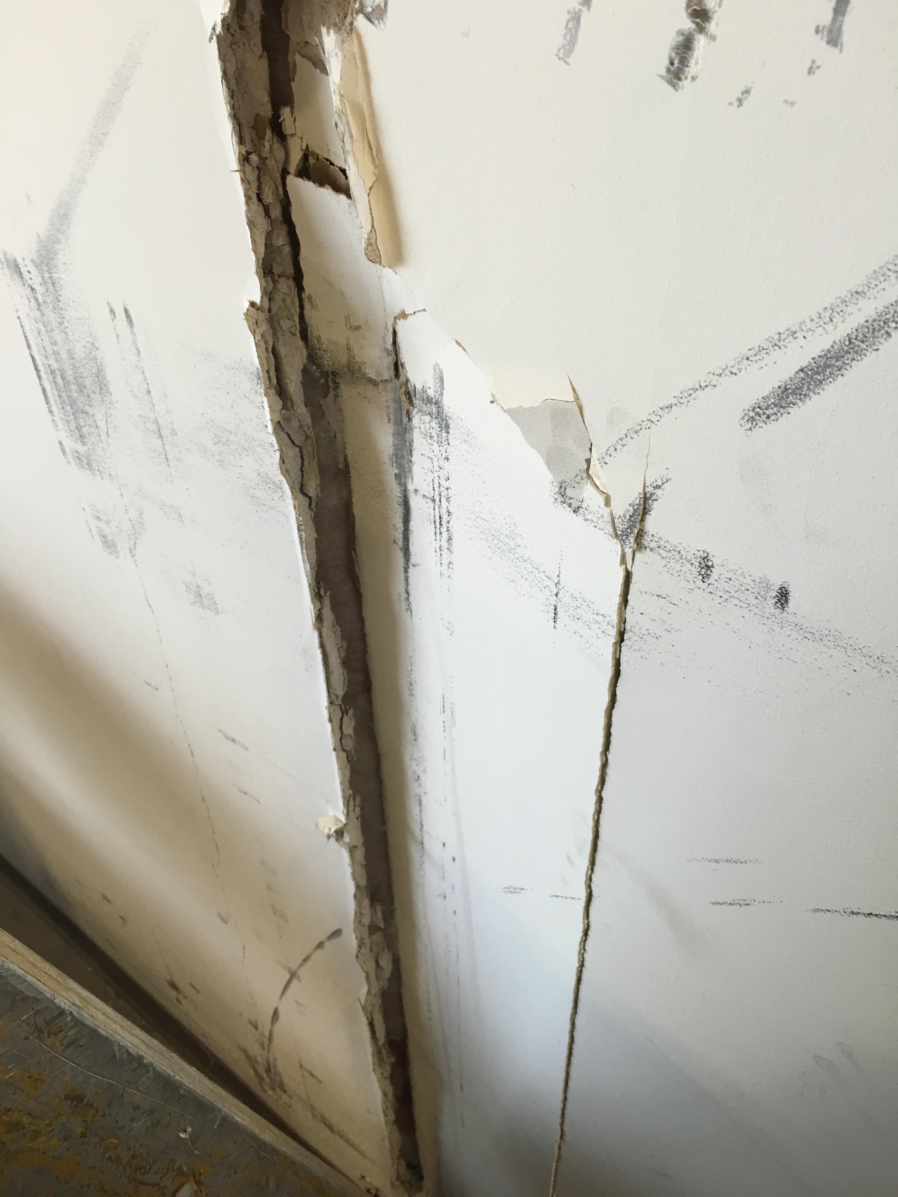 Customer had drywall damaged by a forklift.