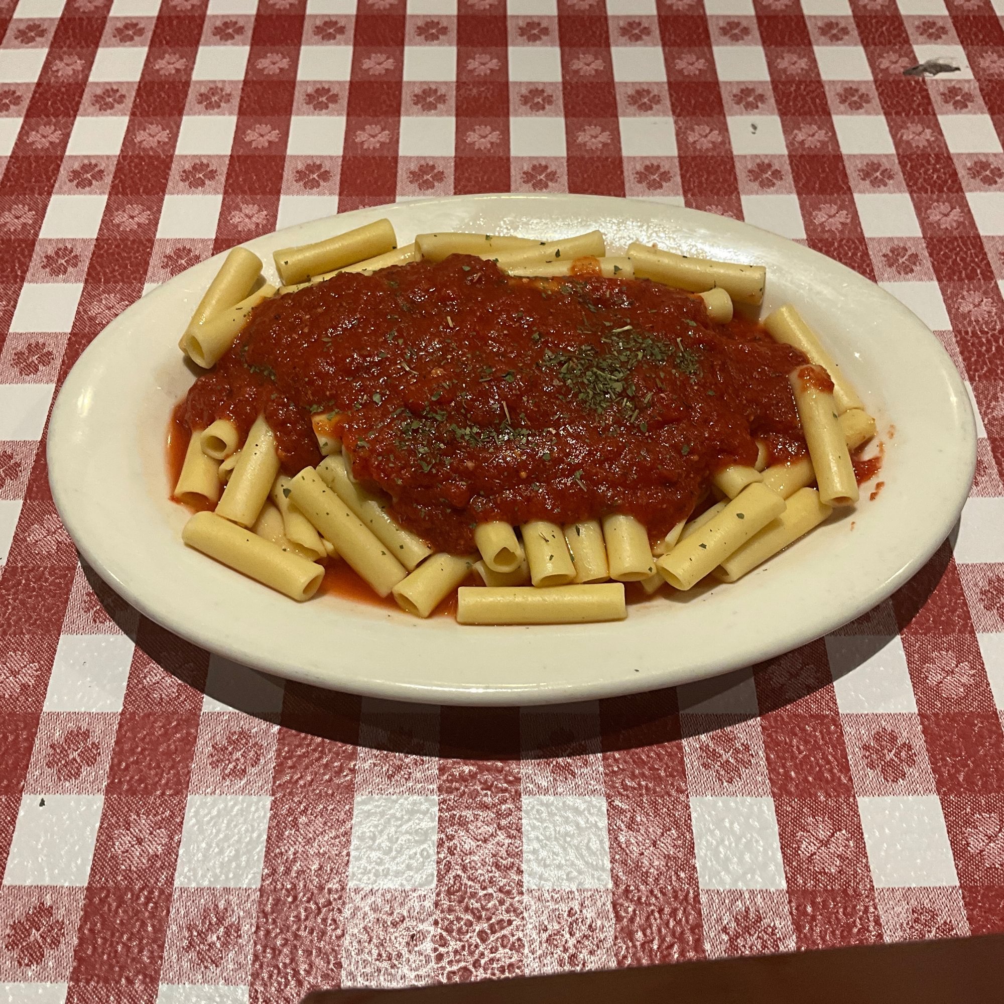 Ziti with Marinara Sauce