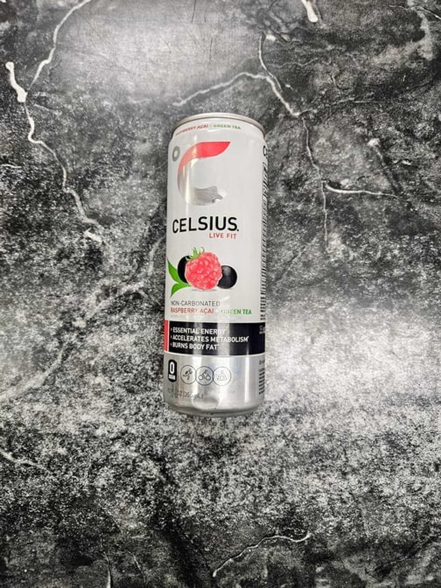 Celsius Raspberry Acai + Green Tea 12 oz