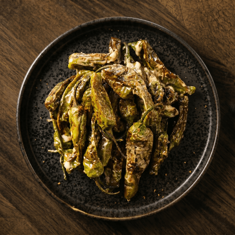 Charred Shishito Peppers