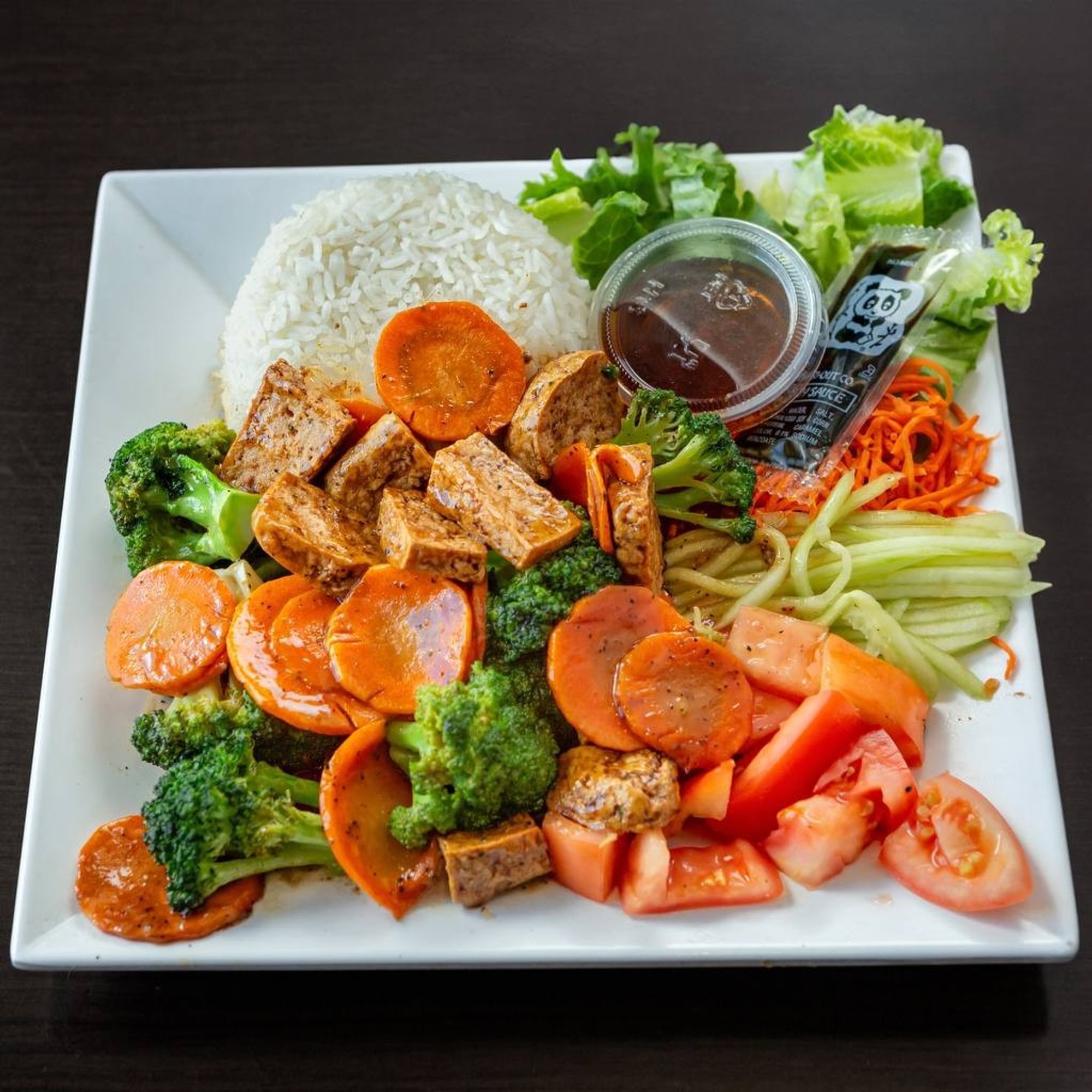 L6. Tofu & Broccoli Stir Fry Plate