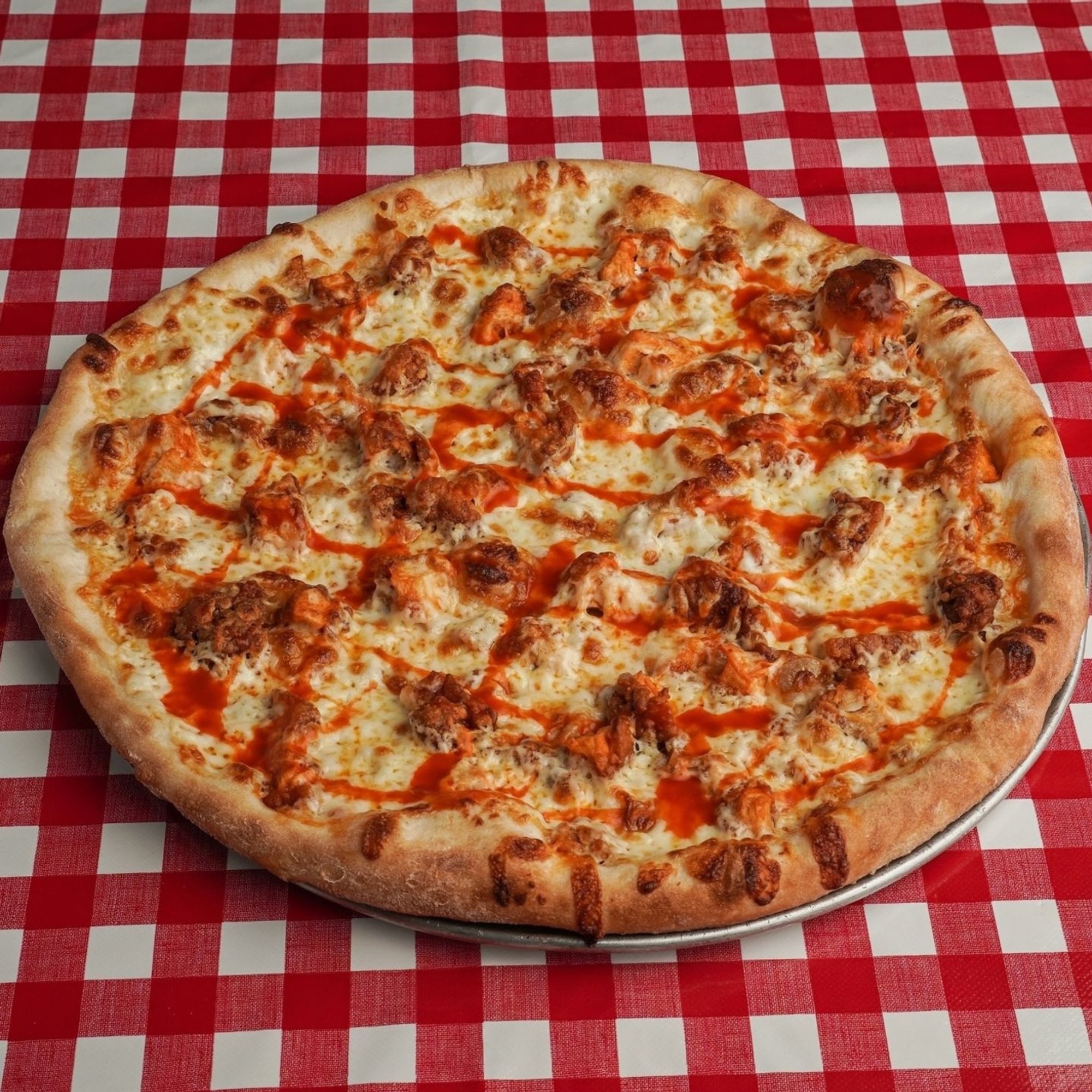 Buffalo Chicken Finger Pizza