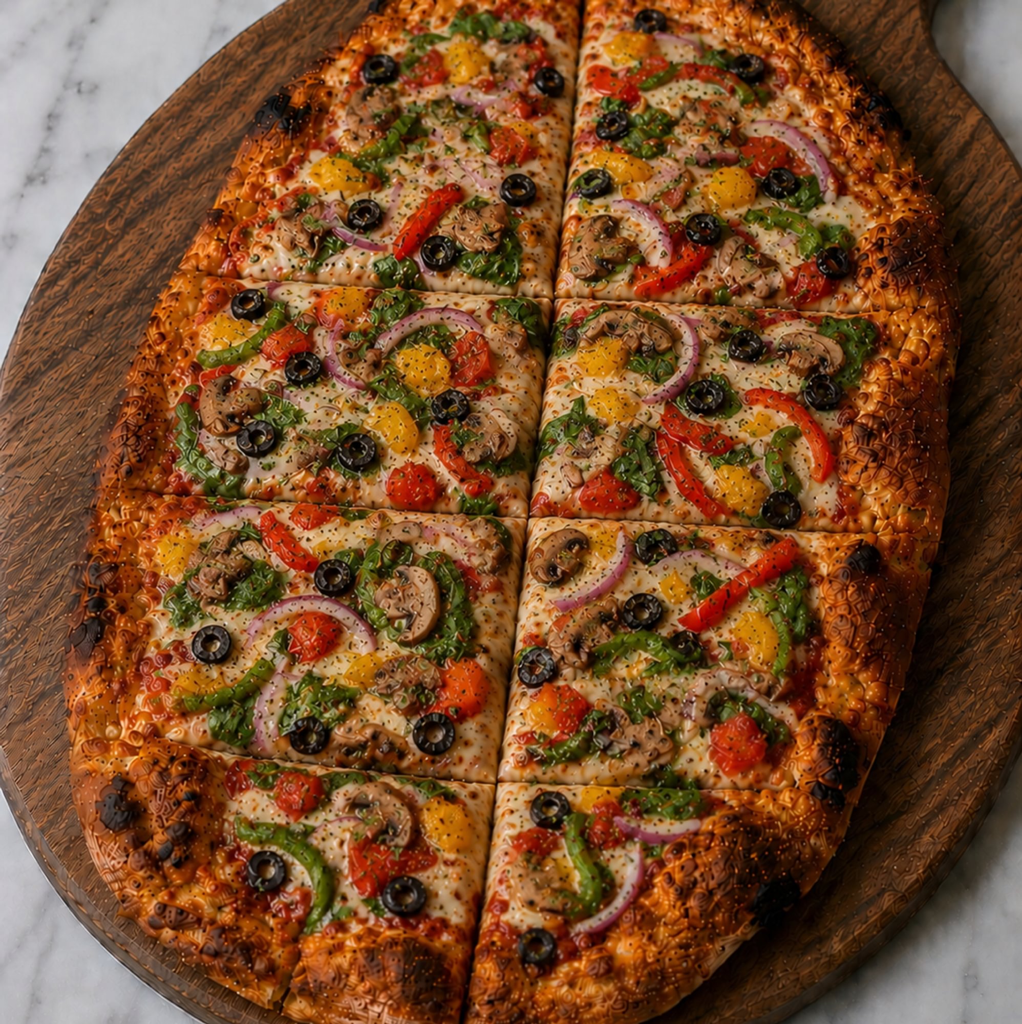 Roman Vegetable Pizza