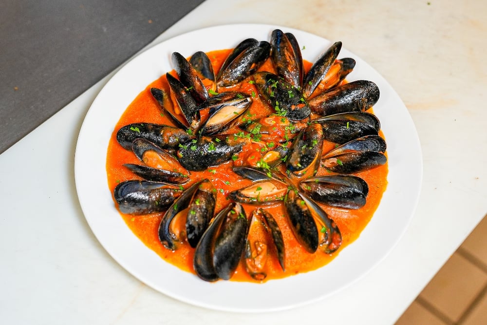 Steamed Mussels