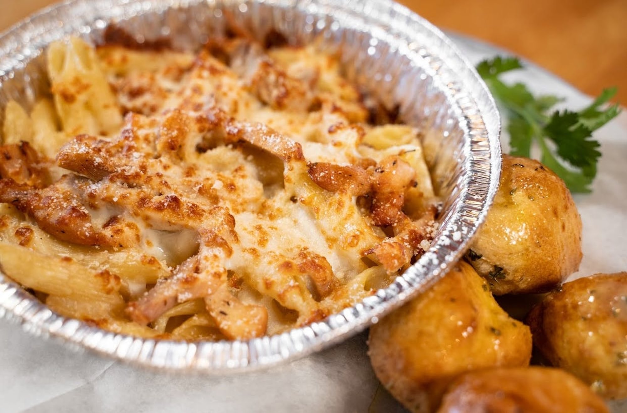 Penne with Alfredo