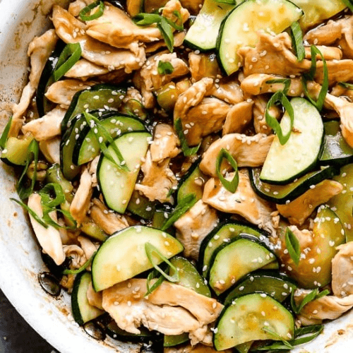 Zucchini & Mushroom Chicken
