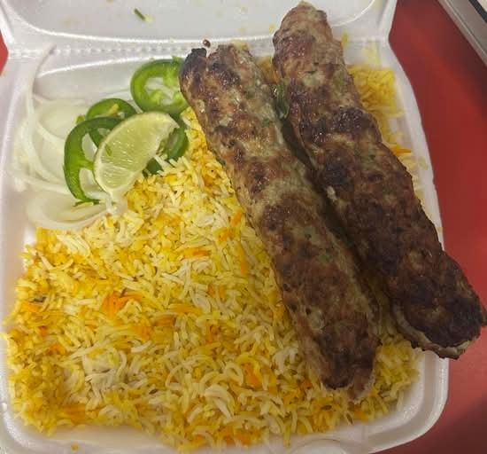 Chicken Seekh Kabob Platter