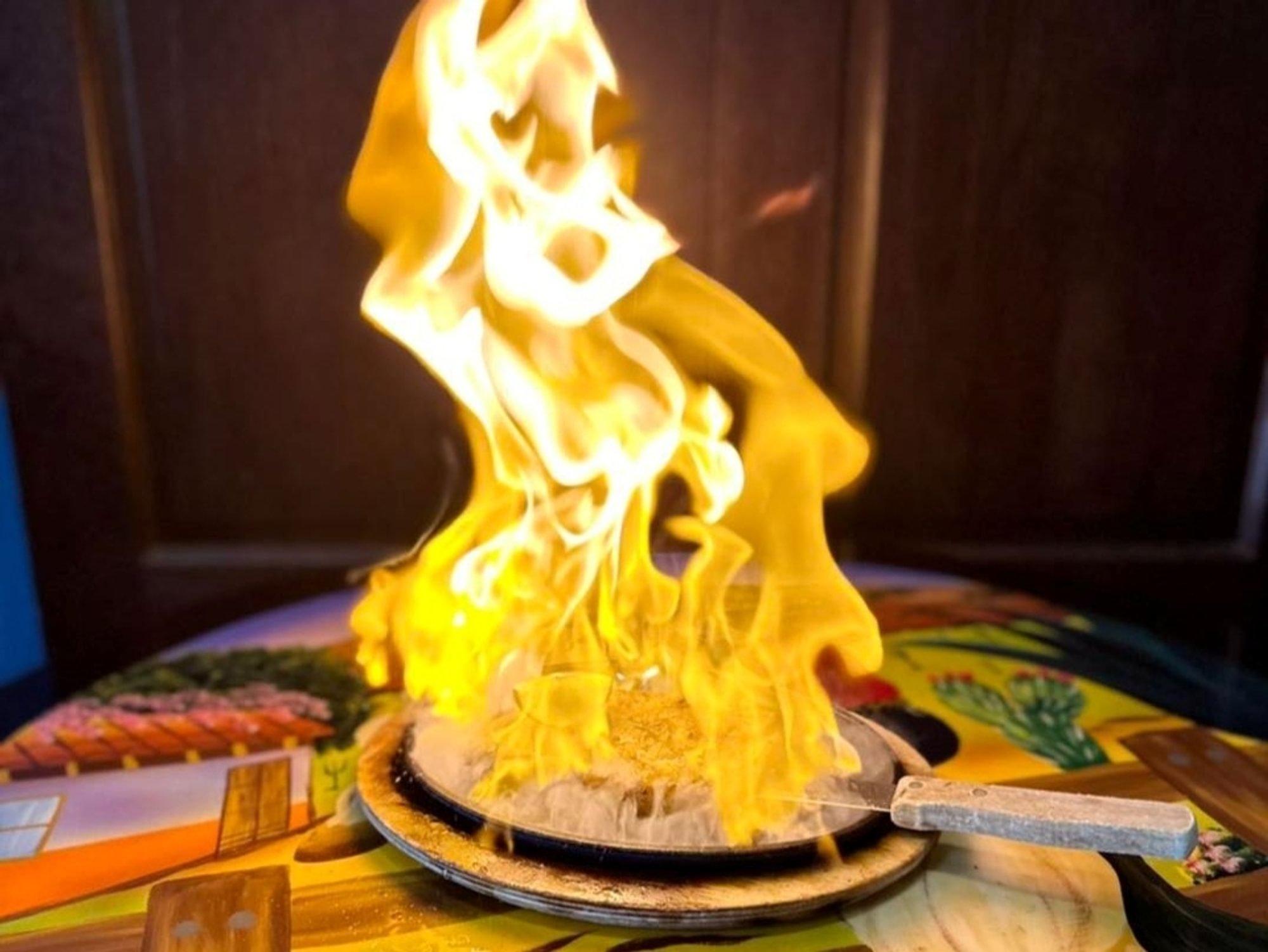 Flaming Cheese