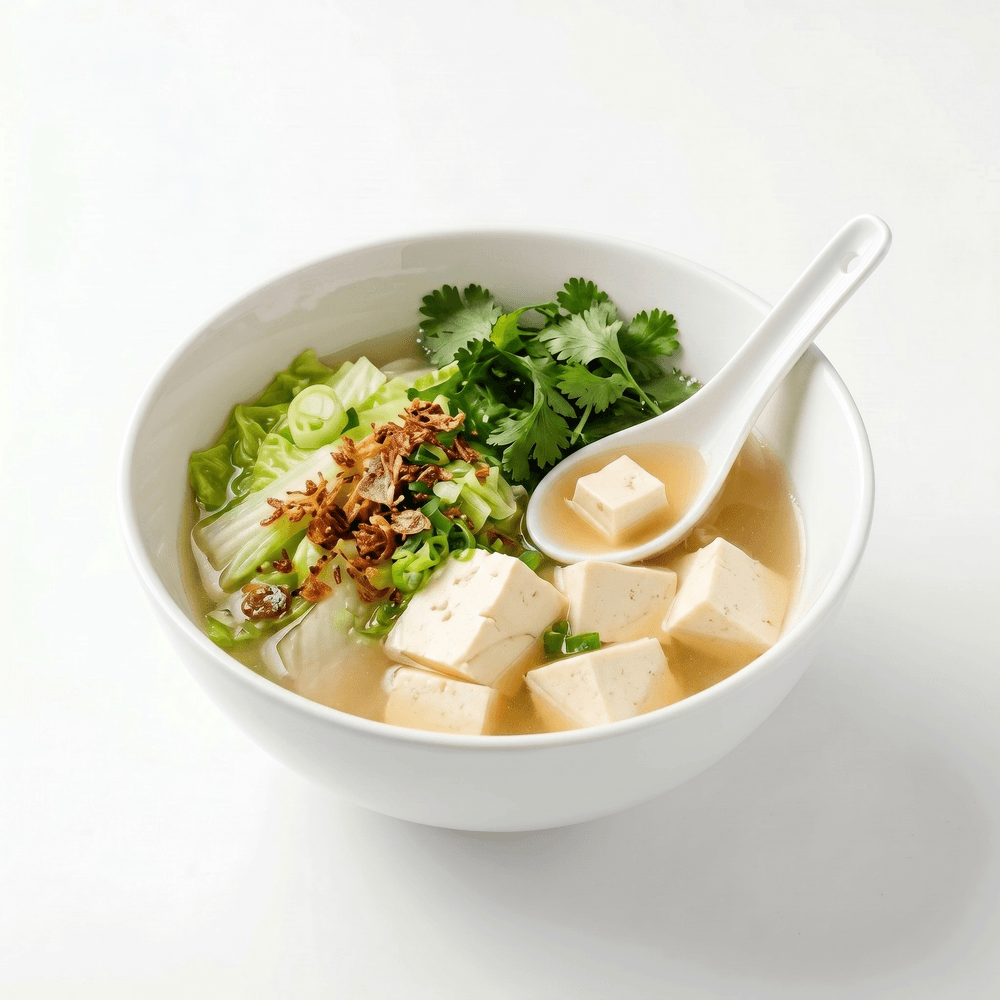 Glass Noodles Tofu Soup