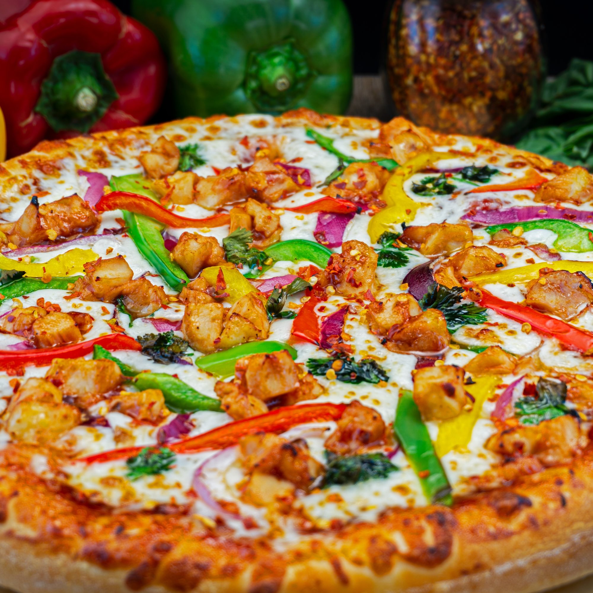 Spicy B.B.Q. Chicken Pizza