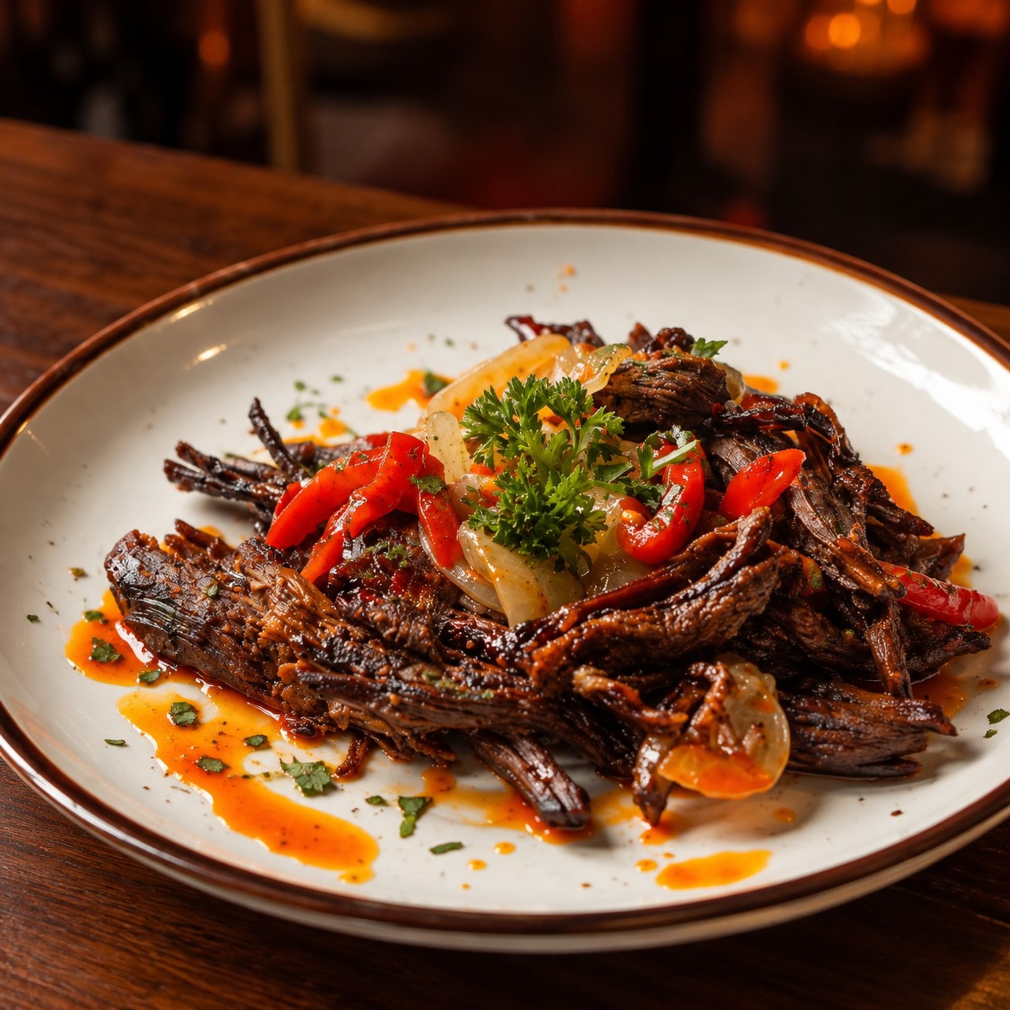 Braised Flank Steak (Vaca Frita a la Campesina)
