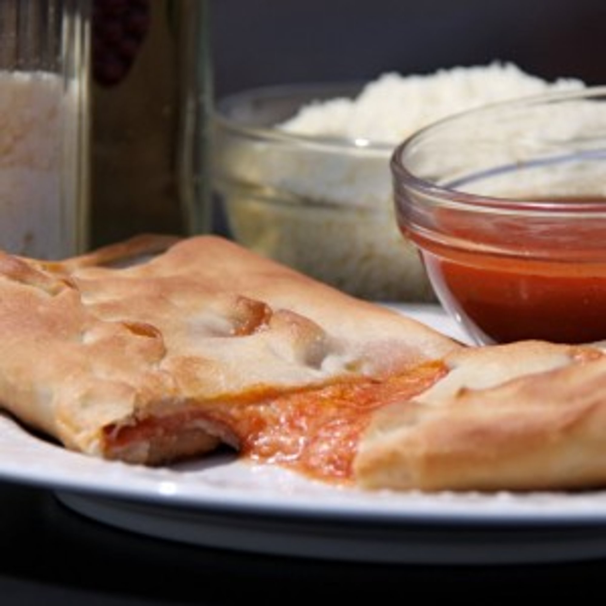 Stromboli and a 16 Oz Drink