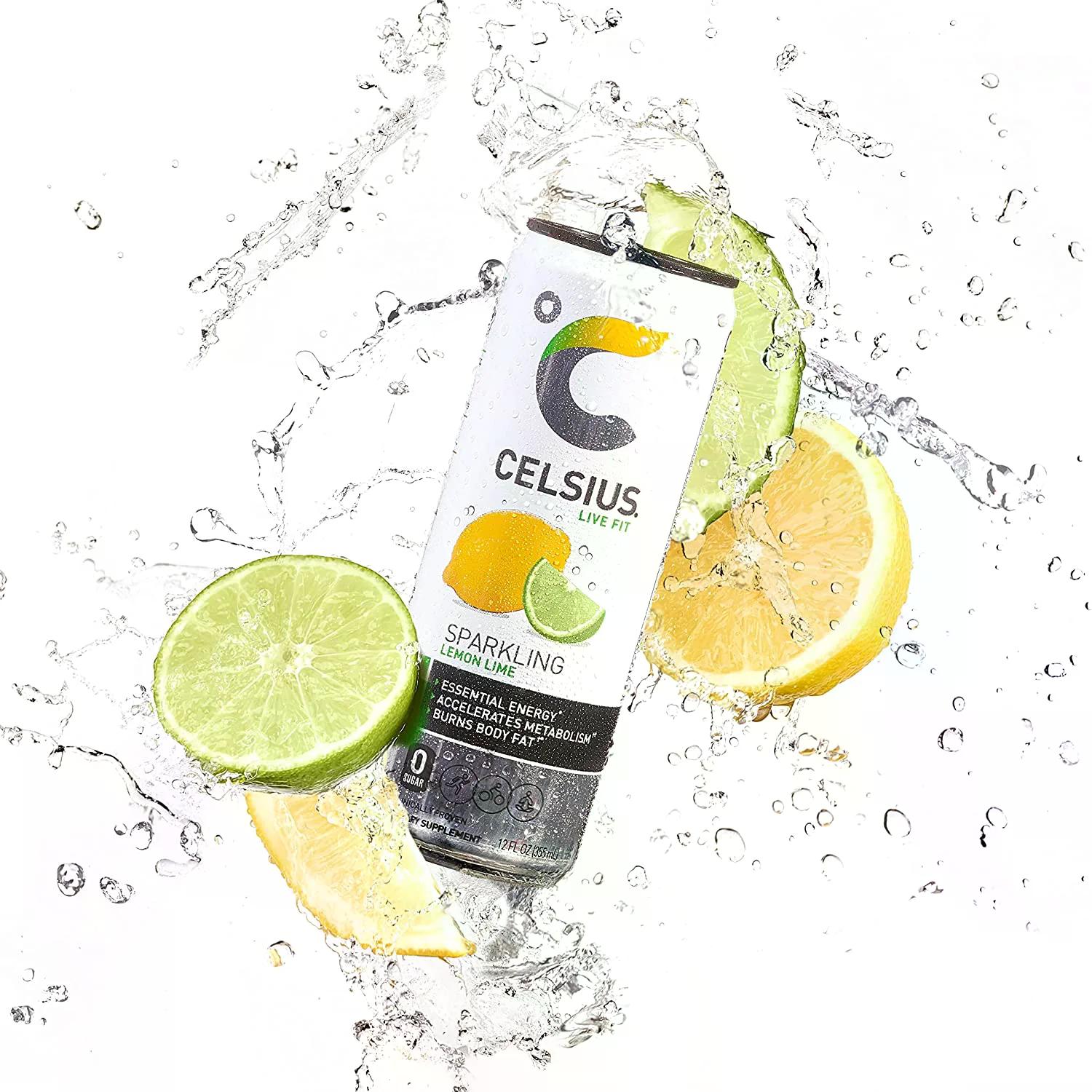 CELSIUS Sparkling Lemon Lime 12oz