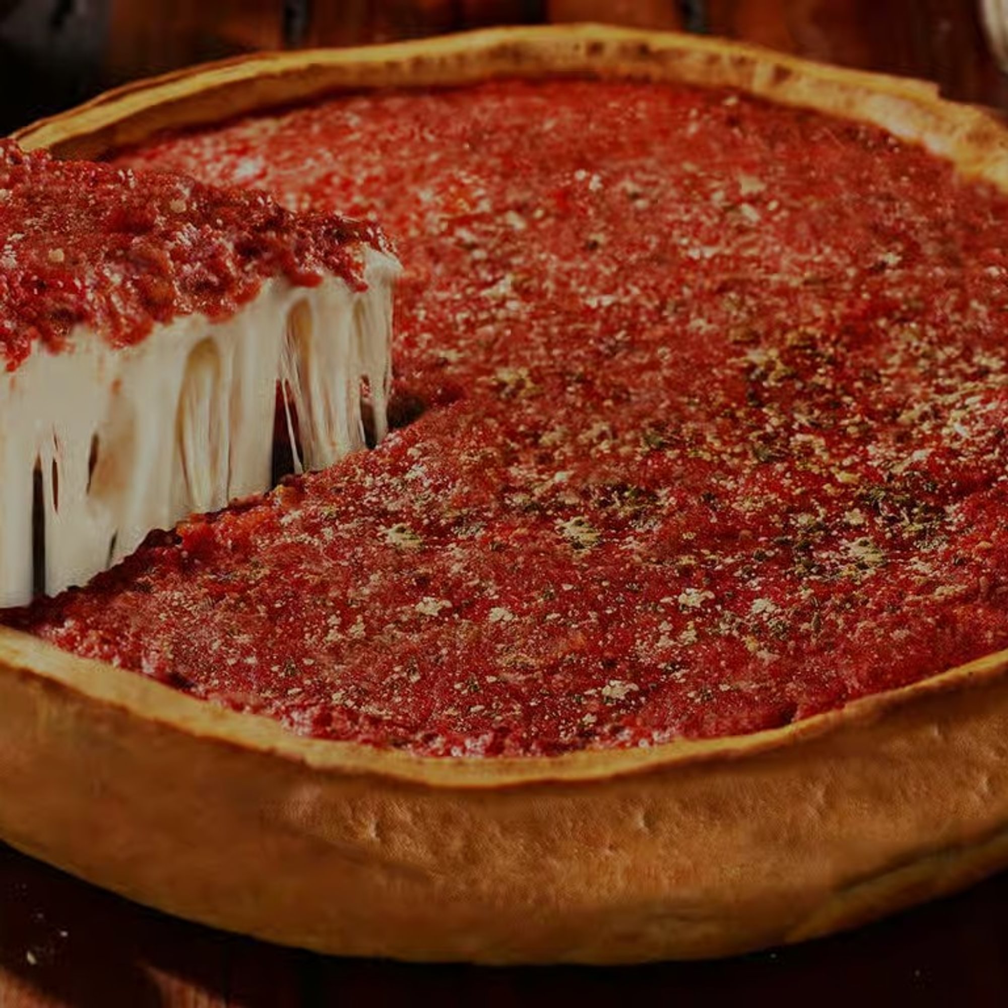 Cheese Stuffed Pizza