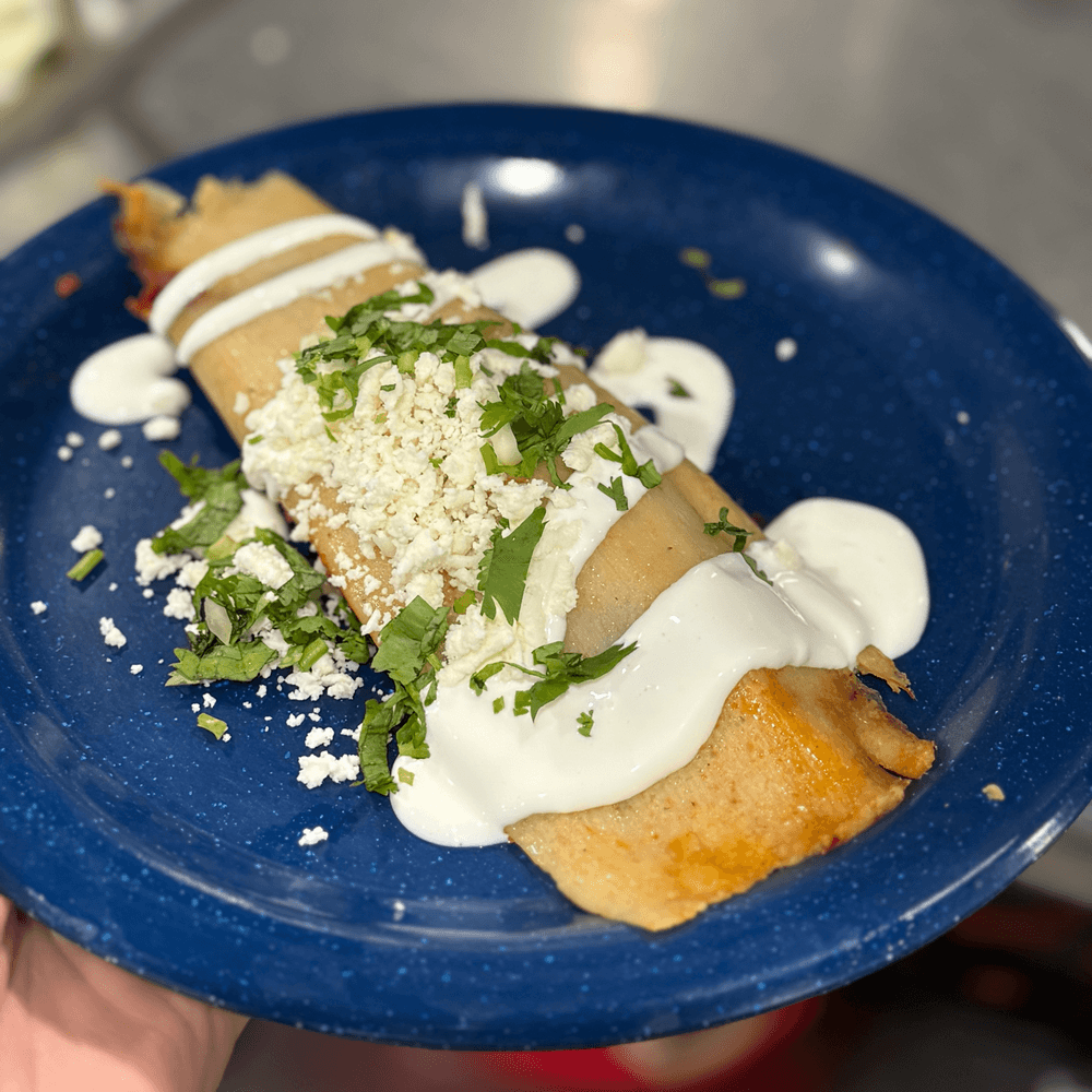 Tamal Pork Green Salsa