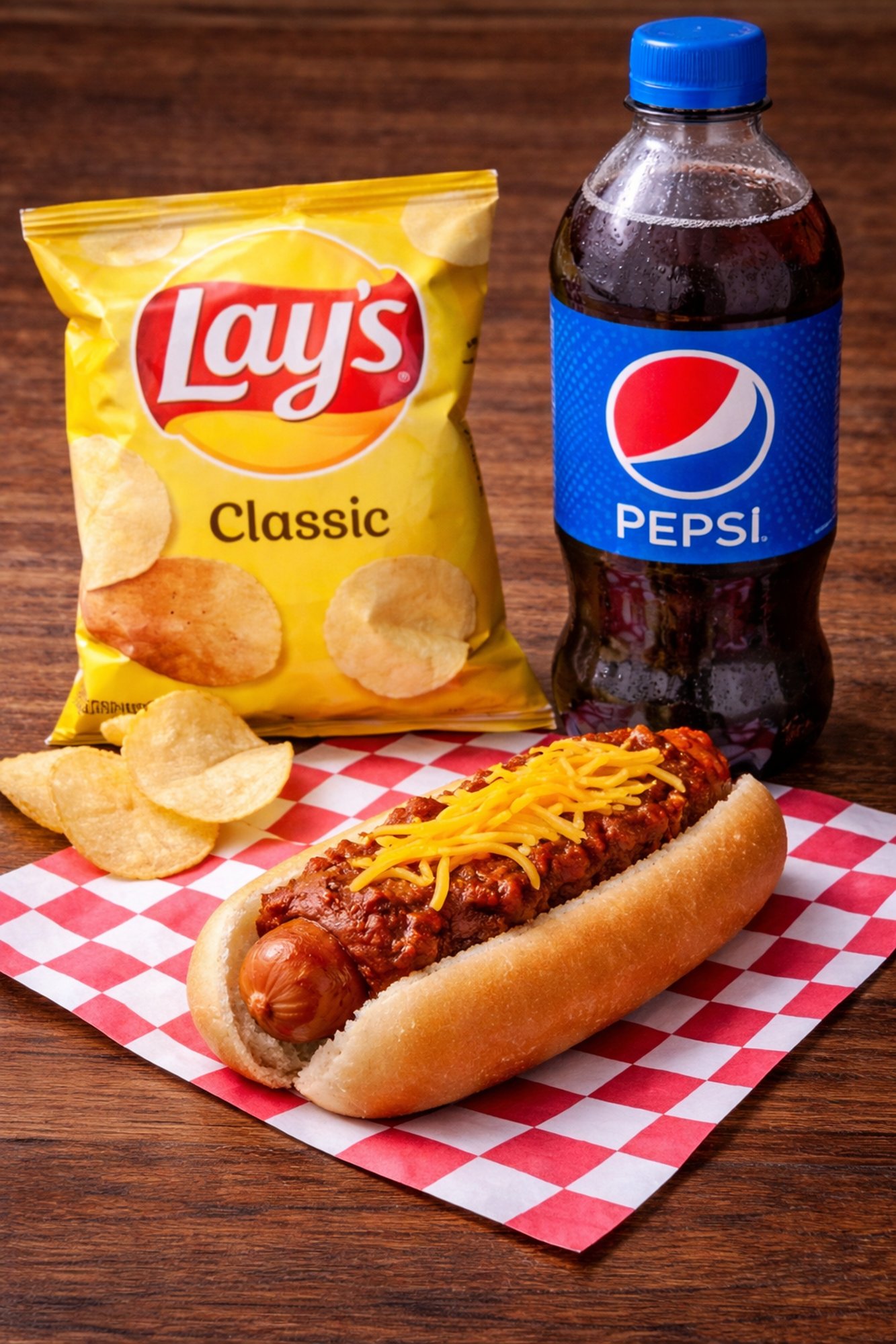 CHILI CHEESE FRANK MEAL