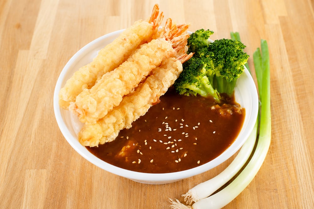 Shrimp Tempura Curry Bowl