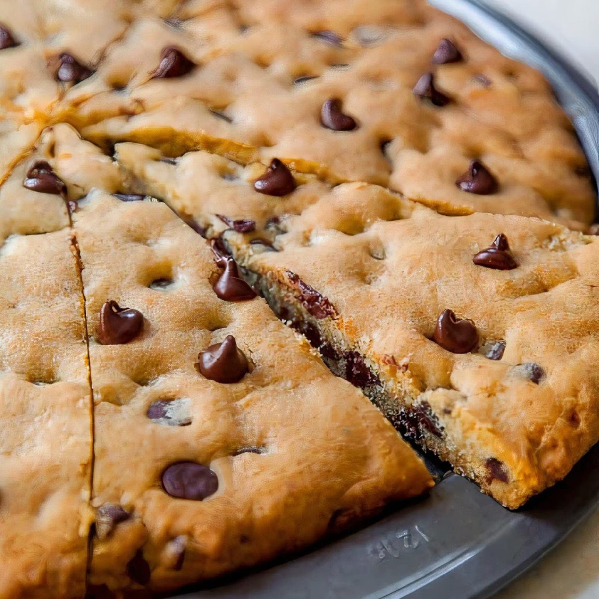 Chocolate Chip Cookie Pizza